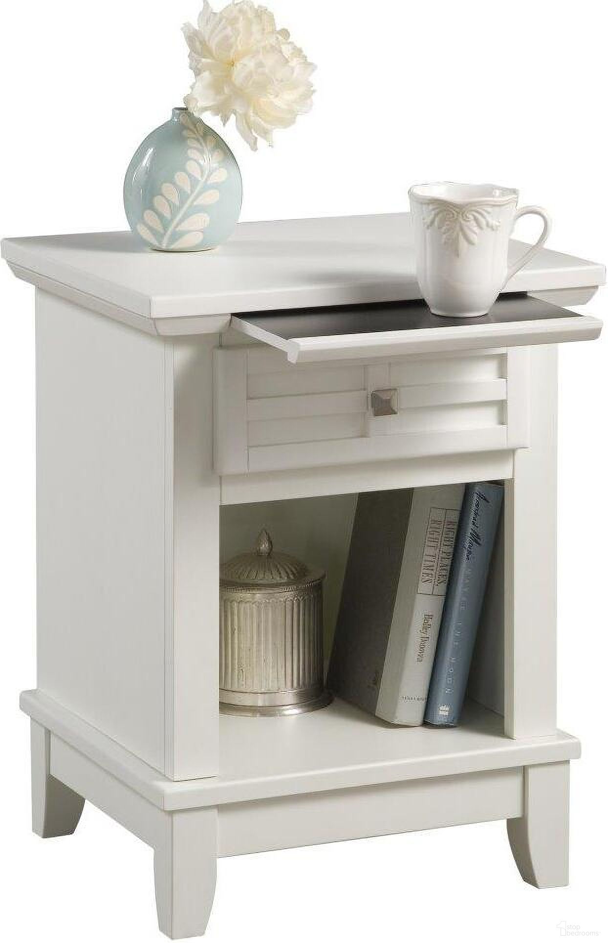 Lloyd Off White Nightstand by Homestyles 1StopBedrooms