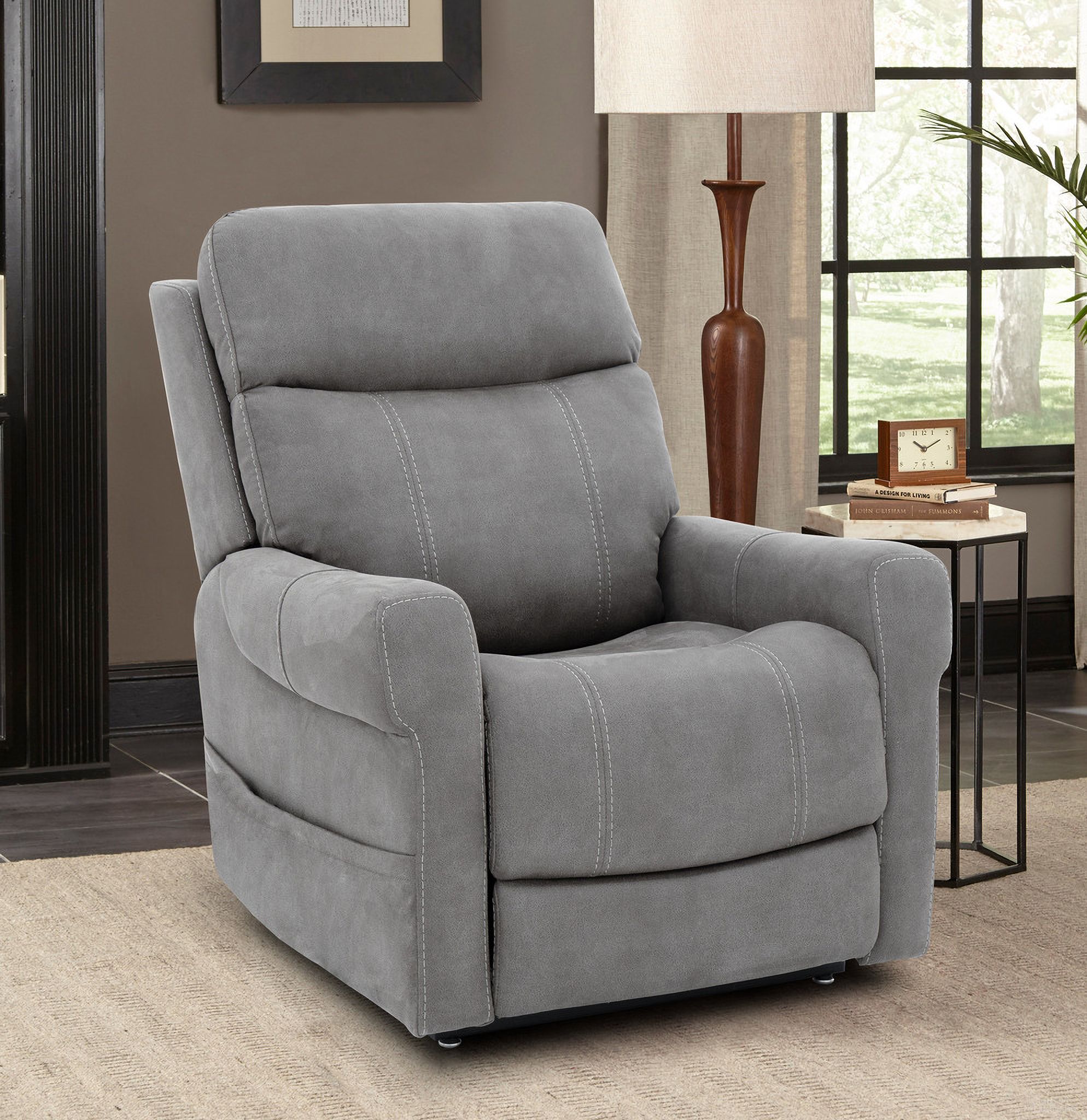 The appearance of Lloyd Power Lift Recliner with Power Head Rest, Power Lumbar and 3 Zone Heat In Dove designed by BarcaLounger in the interior design. This dove piece of furniture was selected by 1StopBedrooms from Lloyd Collection to add a touch of cosiness and style into your home. Sku: 23PHLH1444214593. Material: Performance Fabric.