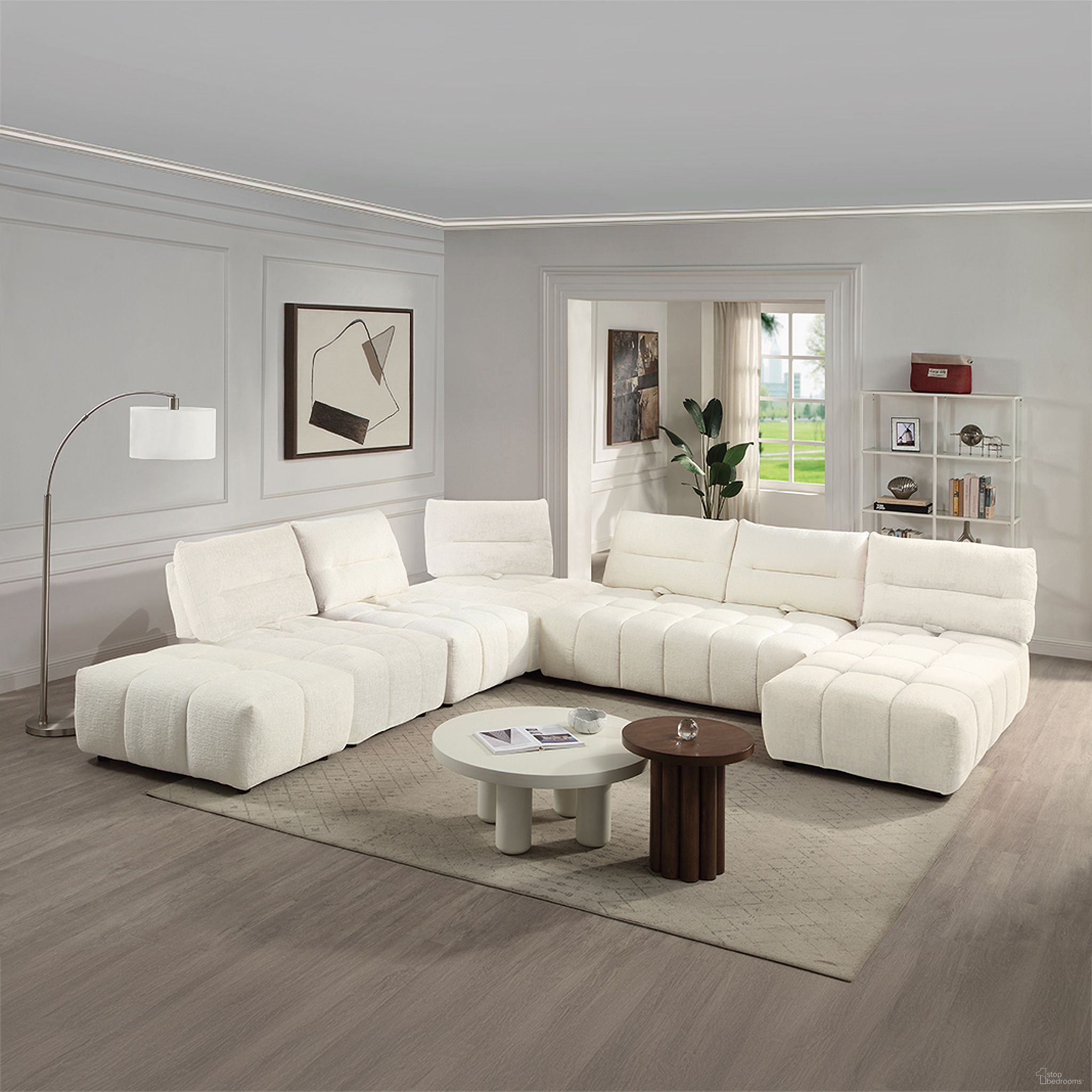 The appearance of Loanna Ottoman In Cream designed by ACME in the modern / contemporary interior design. This cream piece of furniture was selected by 1StopBedrooms from Loanna Collection to add a touch of cosiness and style into your home. Sku: LV04044. Material: Hardwood.