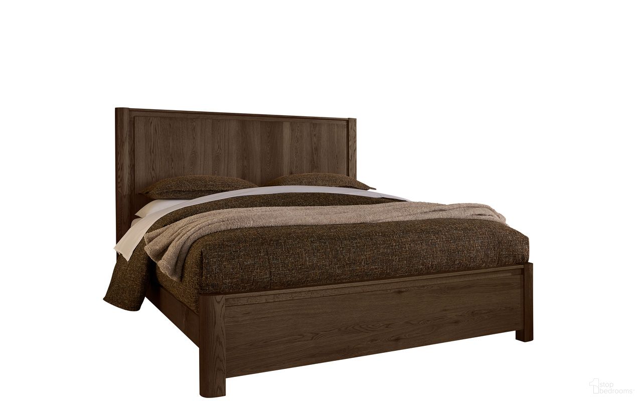 The appearance of Lodge and Loft King Radius Poster Bed In Dark Oak designed by Vaughan Bassett in the modern / contemporary interior design. This dark oak piece of furniture  was selected by 1StopBedrooms from Lodge and Loft Collection to add a touch of cosiness and style into your home. Sku: 840-668;840-866;840-922;MS-MS1. Bed Type: Poster Bed. Material: Wood. Bed Size: King.