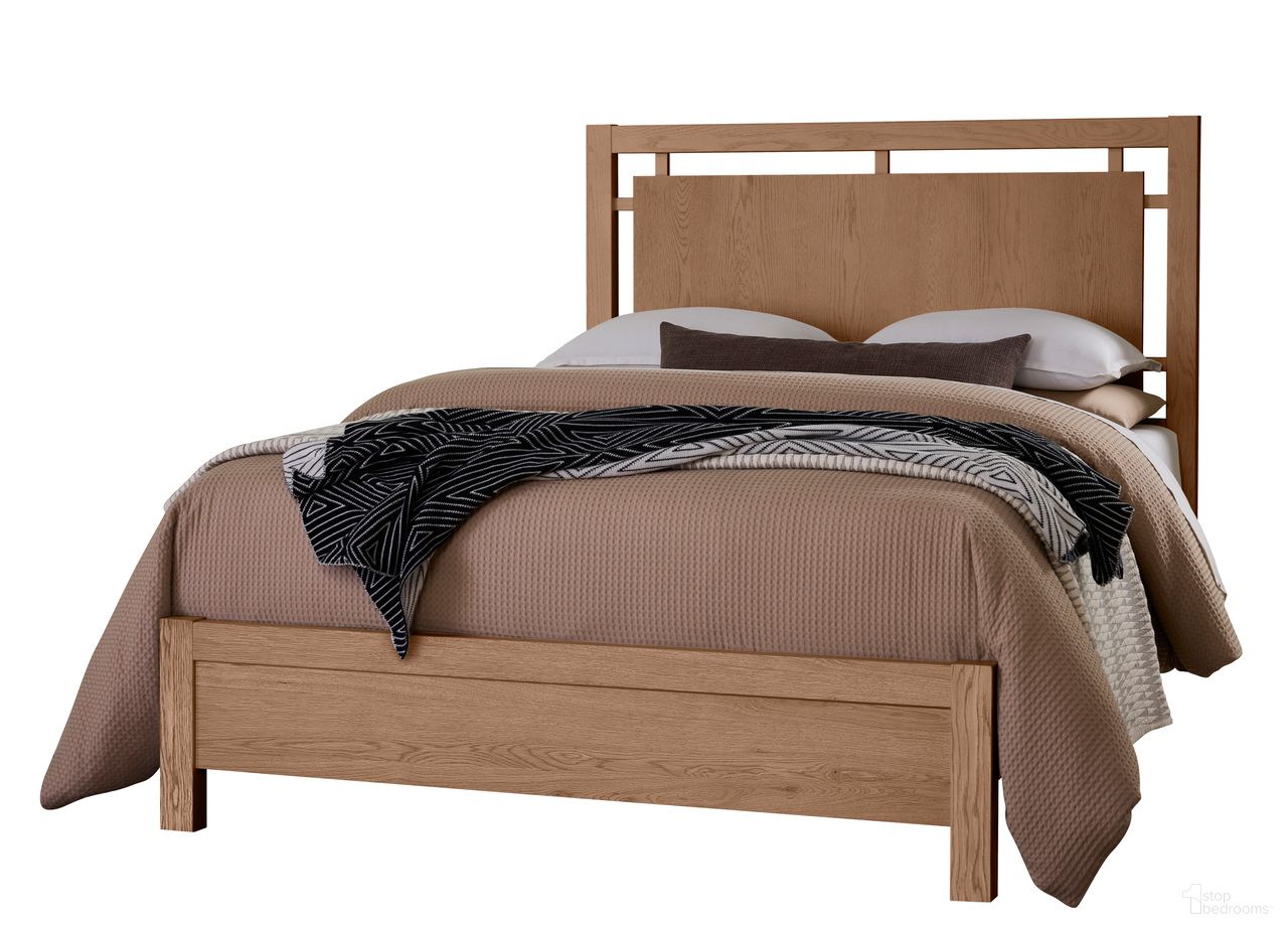 The appearance of Lodge and Loft Queen Floating Panel Bed In Blond Oak designed by Vaughan Bassett in the modern / contemporary interior design. This blond oak piece of furniture was selected by 1StopBedrooms from Lodge and Loft Collection to add a touch of cosiness and style into your home. Sku: 842-557;842-755;842-922. Bed Type: Panel Bed. Material: Wood. Bed Size: Queen.