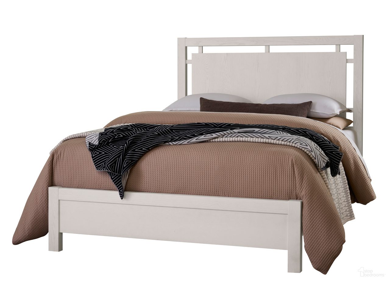 The appearance of Lodge and Loft Queen Floating Panel Bed In Soft White designed by Vaughan Bassett in the modern / contemporary interior design. This soft white piece of furniture was selected by 1StopBedrooms from Lodge and Loft Collection to add a touch of cosiness and style into your home. Sku: 844-557;844-755;844-922. Bed Type: Panel Bed. Material: Wood. Bed Size: Queen.