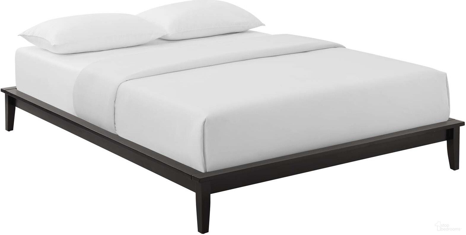 Lodge Cappuccino Queen Wood Platform Bed Frame