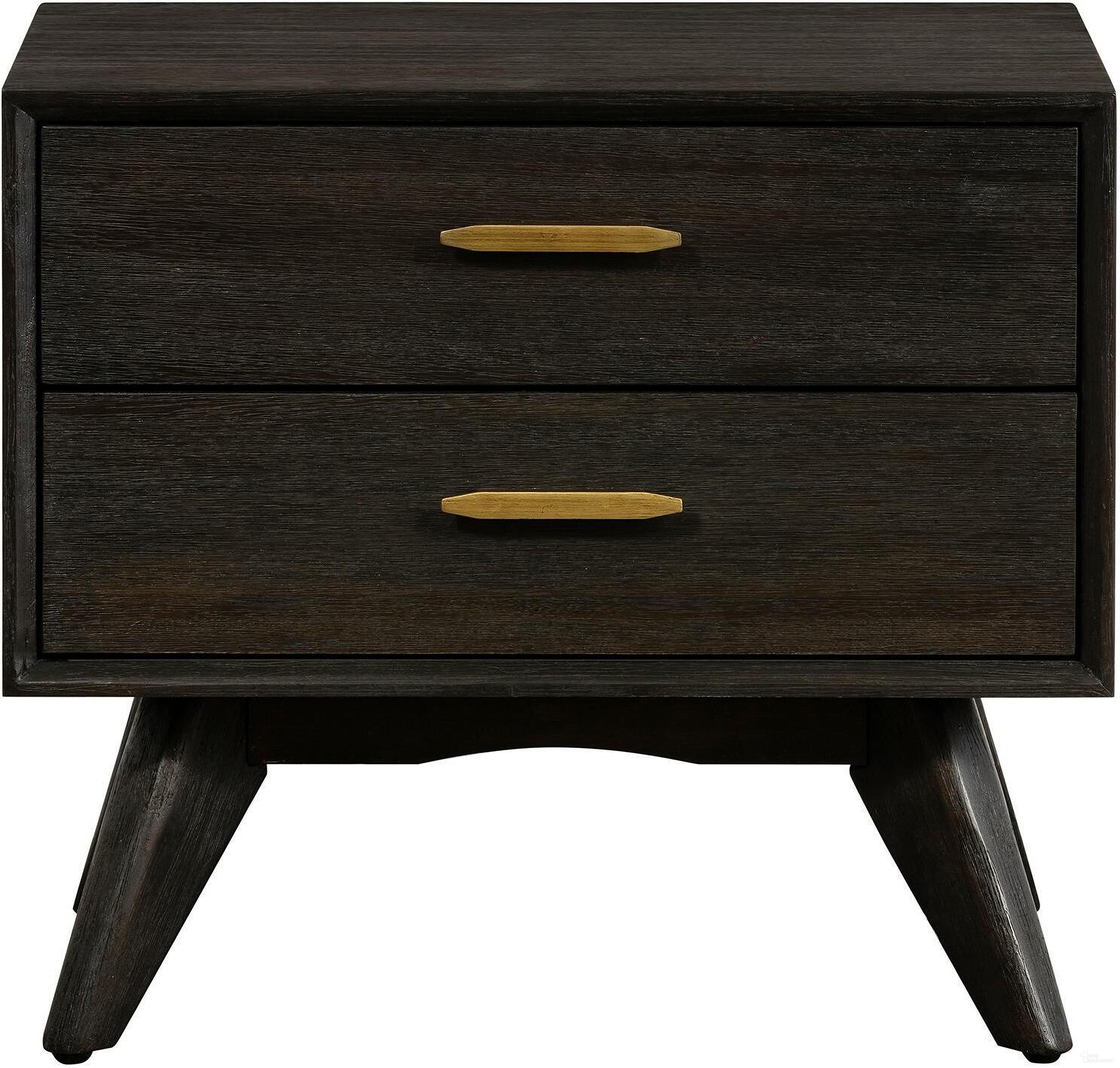 The appearance of Loft Acacia Drawer Nightstand designed by Armen Living in the transitional interior design. This brown piece of furniture was selected by 1StopBedrooms from Loft Collection to add a touch of cosiness and style into your home. Sku: LCLFLABR. Material: Wood.