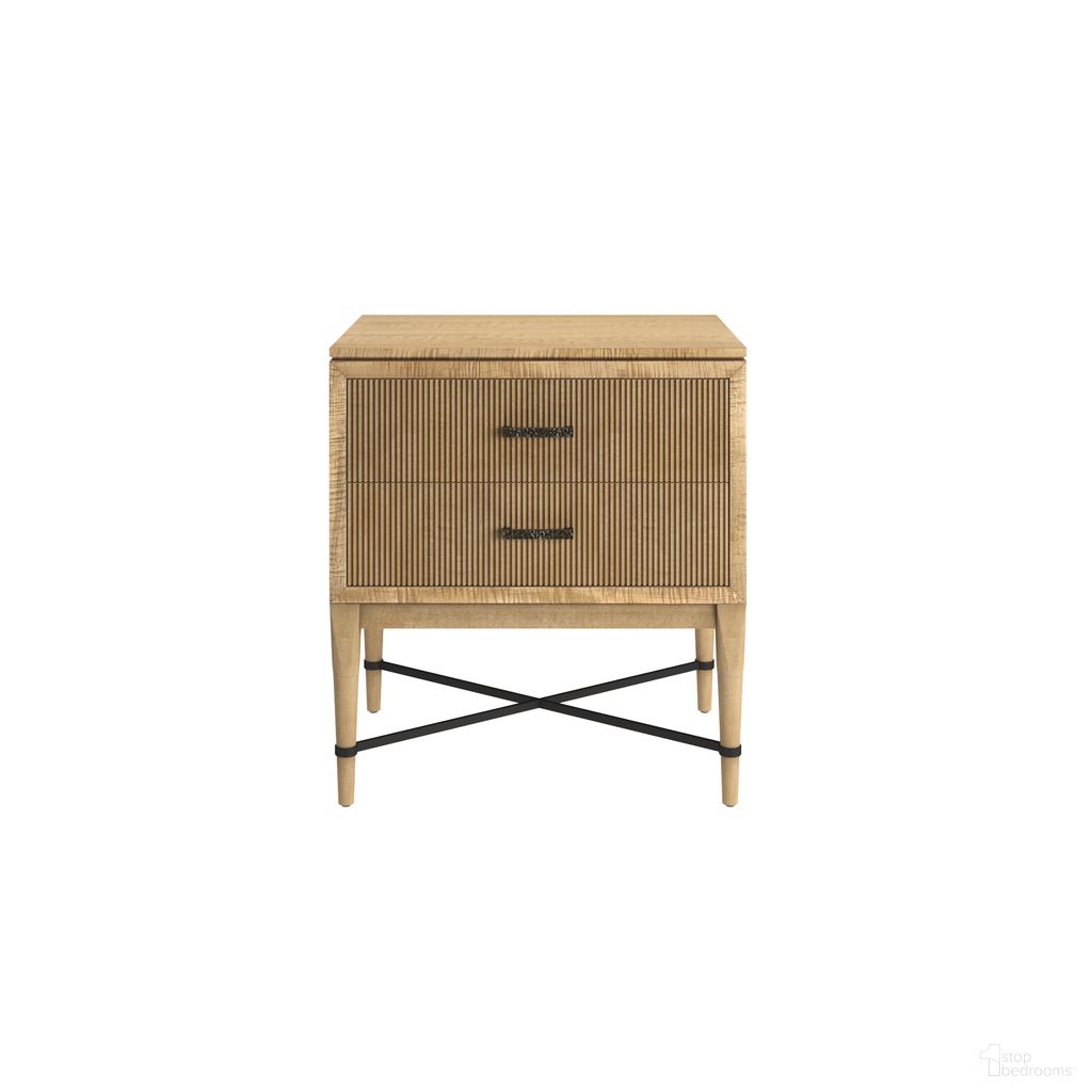The appearance of Loft Reeded Nightstand In Natural Maple designed by A.R.T. in the modern / contemporary interior design. This natural maple piece of furniture was selected by 1StopBedrooms from Loft Collection to add a touch of cosiness and style into your home. Sku: 335140-1911. Material: Wood.