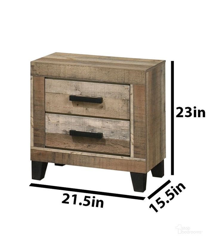 The appearance of Logan MDF Solid Wood Nightstand in Weathered Brown Pine designed by Best Quality Furniture in the country / farmhouse interior design. This weathered brown pine piece of furniture was selected by 1StopBedrooms from Logan Collection to add a touch of cosiness and style into your home. Sku: B850-N. Material: MDF.