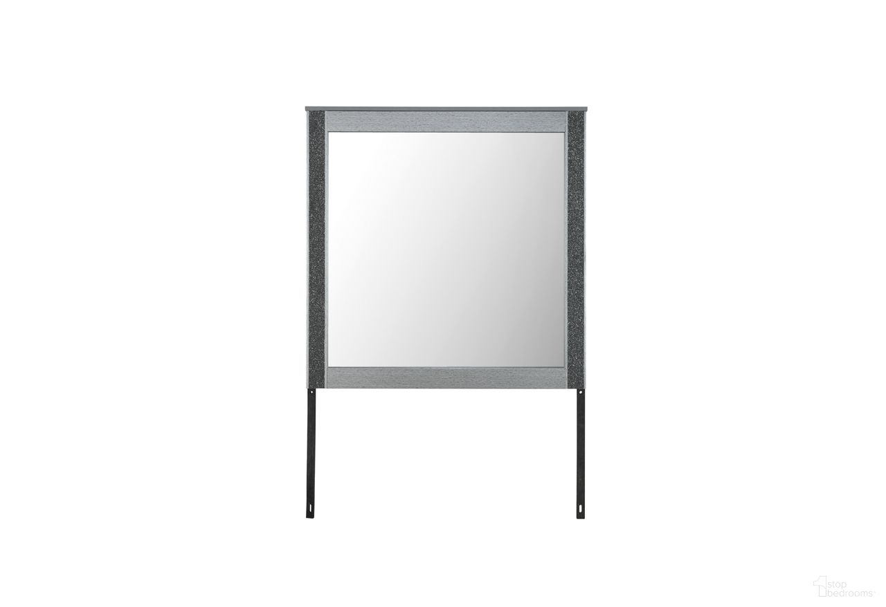 The appearance of Logan Mirror In Silver designed by Global Furniture USA in the modern / contemporary interior design. This silver piece of furniture  was selected by 1StopBedrooms from Logan Collection to add a touch of cosiness and style into your home. Sku: LOGAN-SILVER-MR. Material: Chip Board.