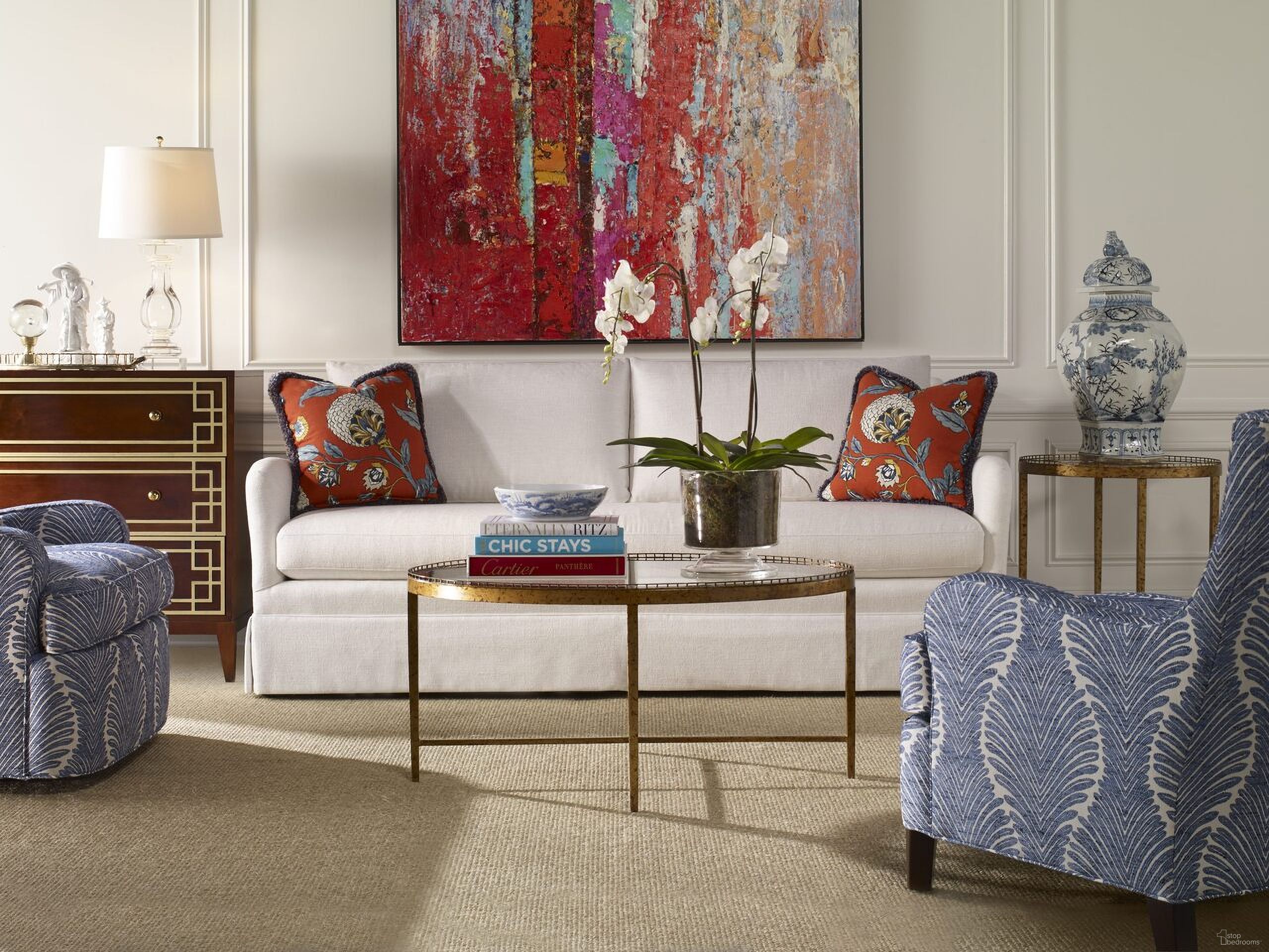 The appearance of Logan Occasional Table Set In Gold designed by Century Furniture in the modern / contemporary interior design. This gold piece of furniture  was selected by 1StopBedrooms from Details Occasional Collection to add a touch of cosiness and style into your home. Sku: CSA-102-2;CSA-102-9. Material: Tempered Glass.