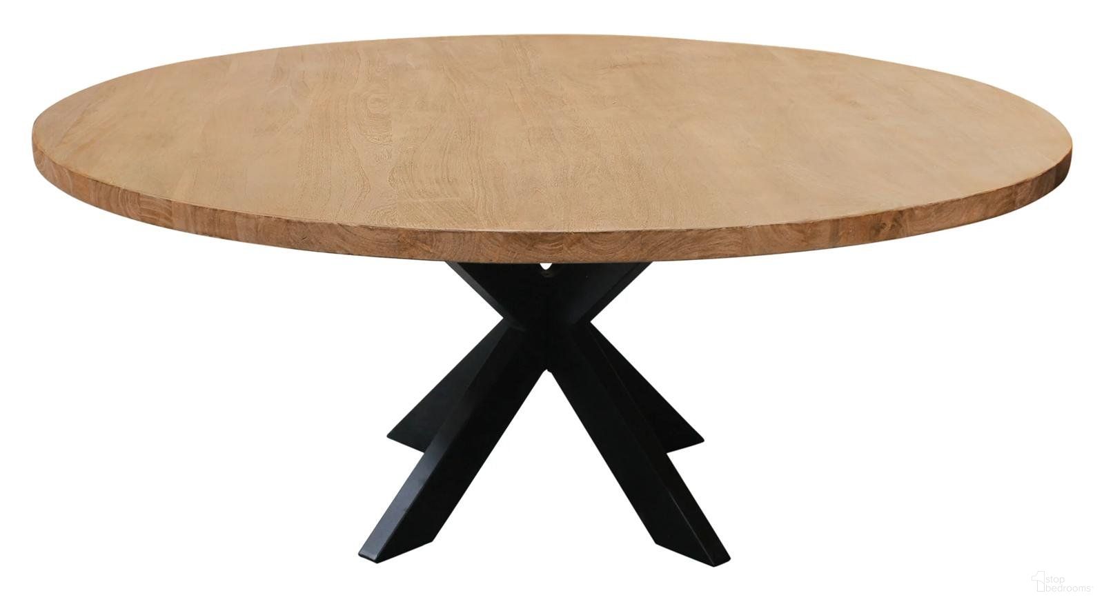 Redondo Round 60 Inch Dining Table In Natural