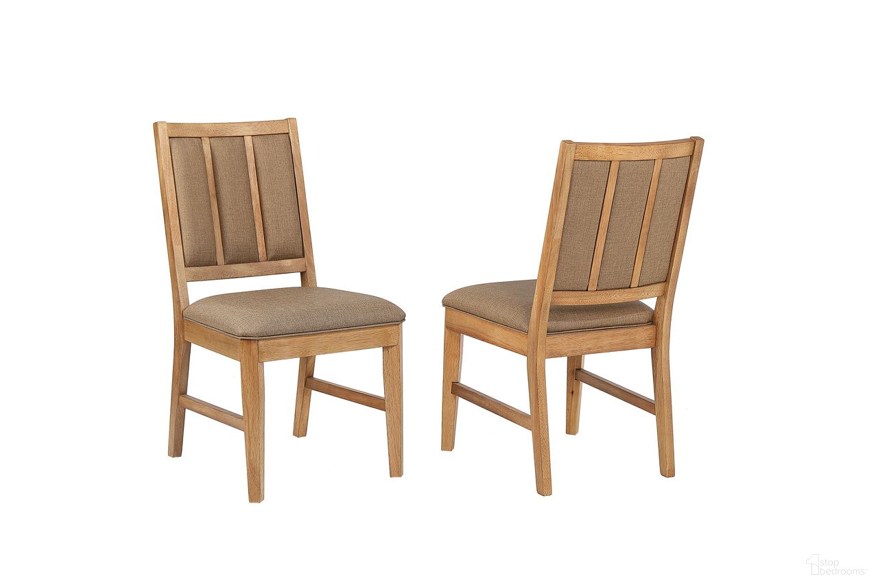 The appearance of Logan's Edge High Back Side Chair In Natural - Set of 2 designed by ECI in the modern / contemporary interior design. This natural piece of furniture was selected by 1StopBedrooms from Logan's Edge Collection to add a touch of cosiness and style into your home. Sku: 1457-55-S1. Material: Hardwood. Chair Type: Side Chair.