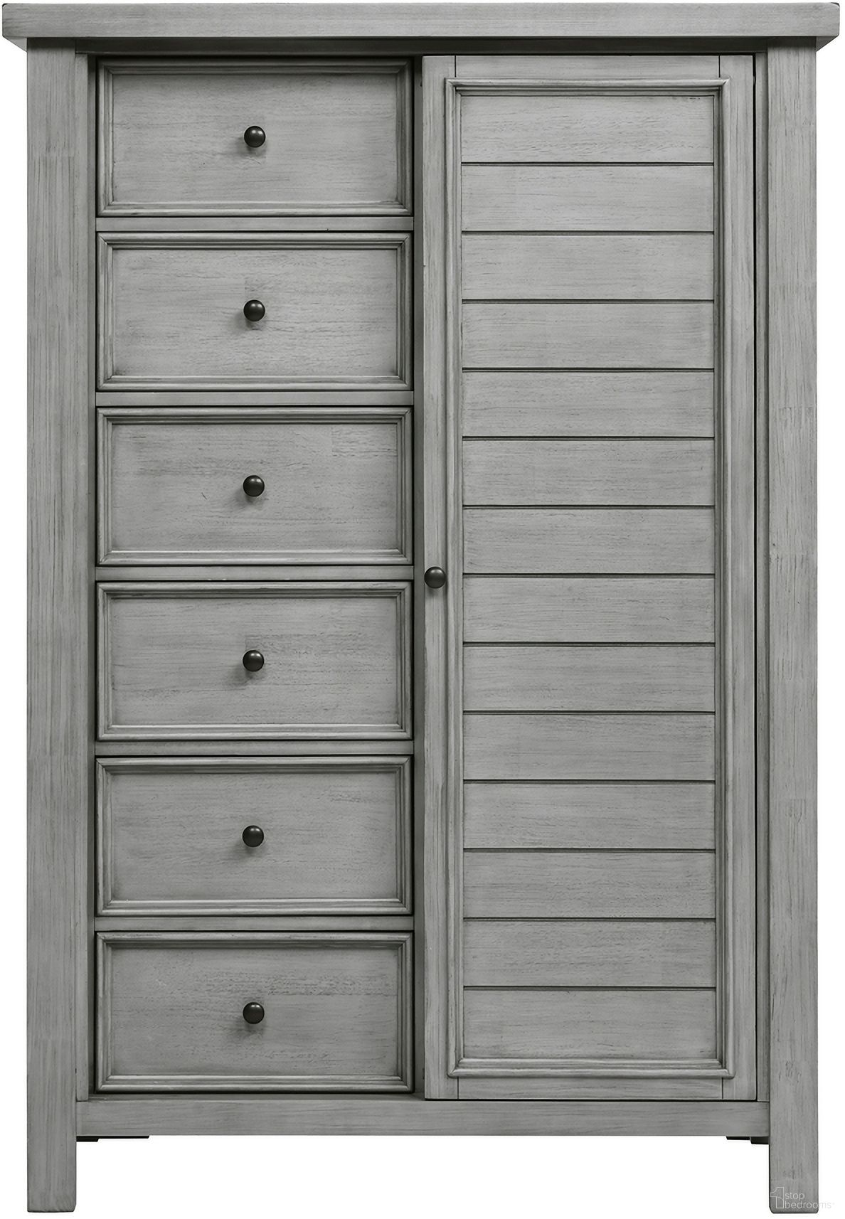 The appearance of Logandale Wardrobe Chest In Gray designed by Homelegance in the transitional interior design. This gray piece of furniture  was selected by 1StopBedrooms from Logandale Collection to add a touch of cosiness and style into your home. Sku: 1559DG-10. Material: Wood.