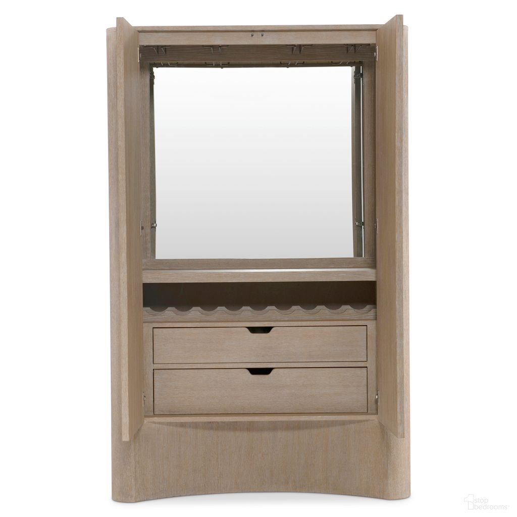 The appearance of Loggia Bar Cabinet In Brown designed by Bernhardt in the modern / contemporary interior design. This brown piece of furniture was selected by 1StopBedrooms from Loggia Collection to add a touch of cosiness and style into your home. Sku: 345845. Material: Wood.