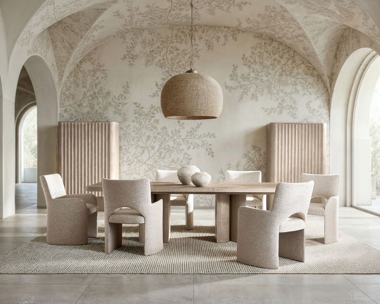 Loggia Dining Room Set In Brown