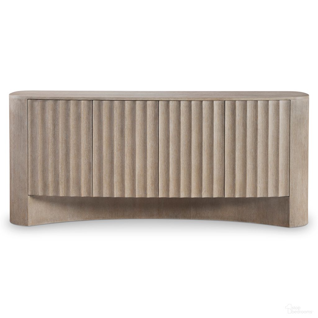 The appearance of Loggia Entertainment Credenza In Brown designed by Bernhardt in the modern / contemporary interior design. This brown piece of furniture  was selected by 1StopBedrooms from Loggia Collection to add a touch of cosiness and style into your home. Sku: 345890. Material: Wood.