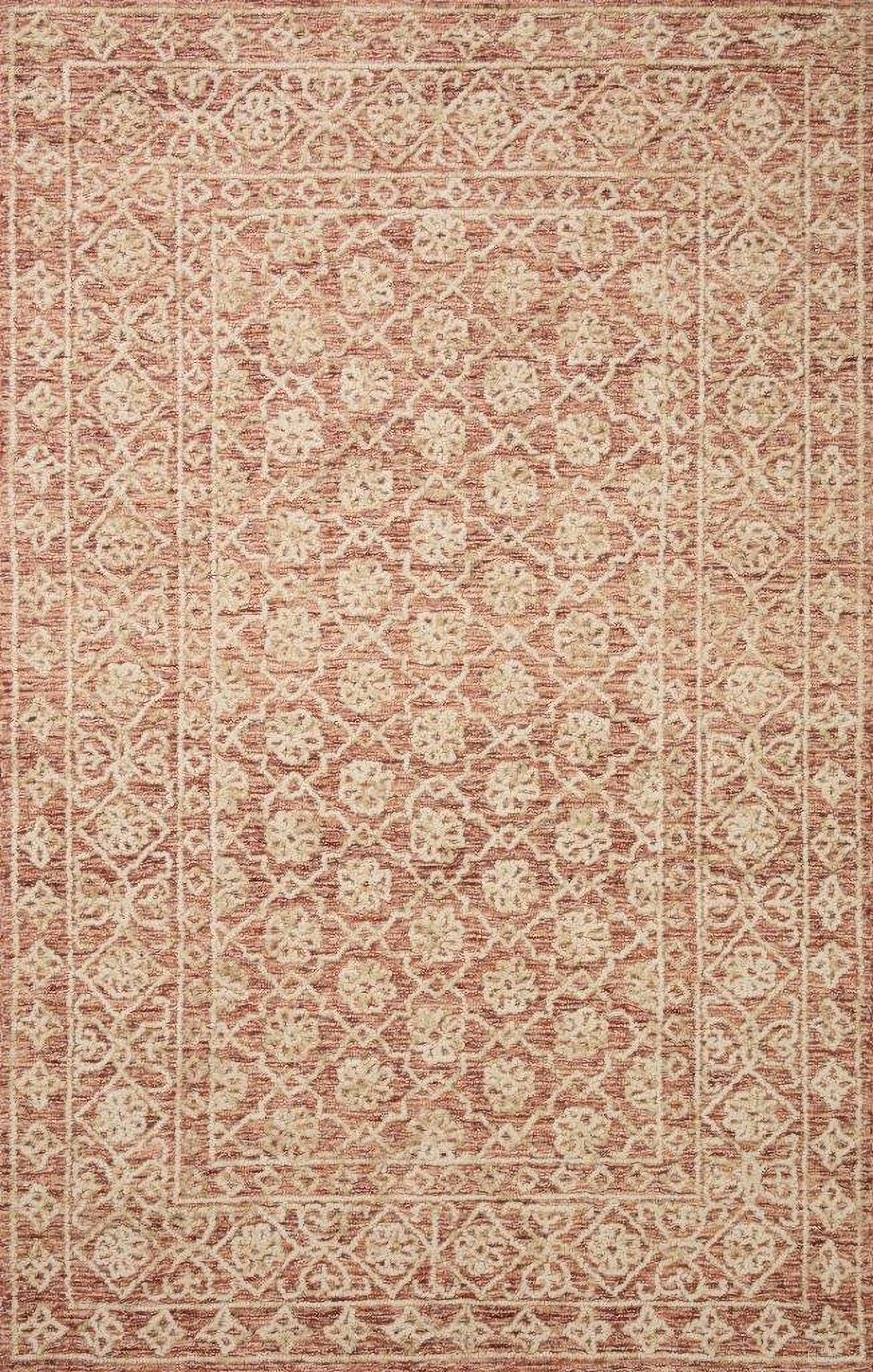 The appearance of Loloi Cecelia 5' x 7'6" Rug In Rust And Natural designed by Loloi Rugs in the modern / contemporary interior design. This rust and natural piece of furniture was selected by 1StopBedrooms from Cecelia Collection to add a touch of cosiness and style into your home. Sku: CECECEC-01RUNA5076. Material: Wool.