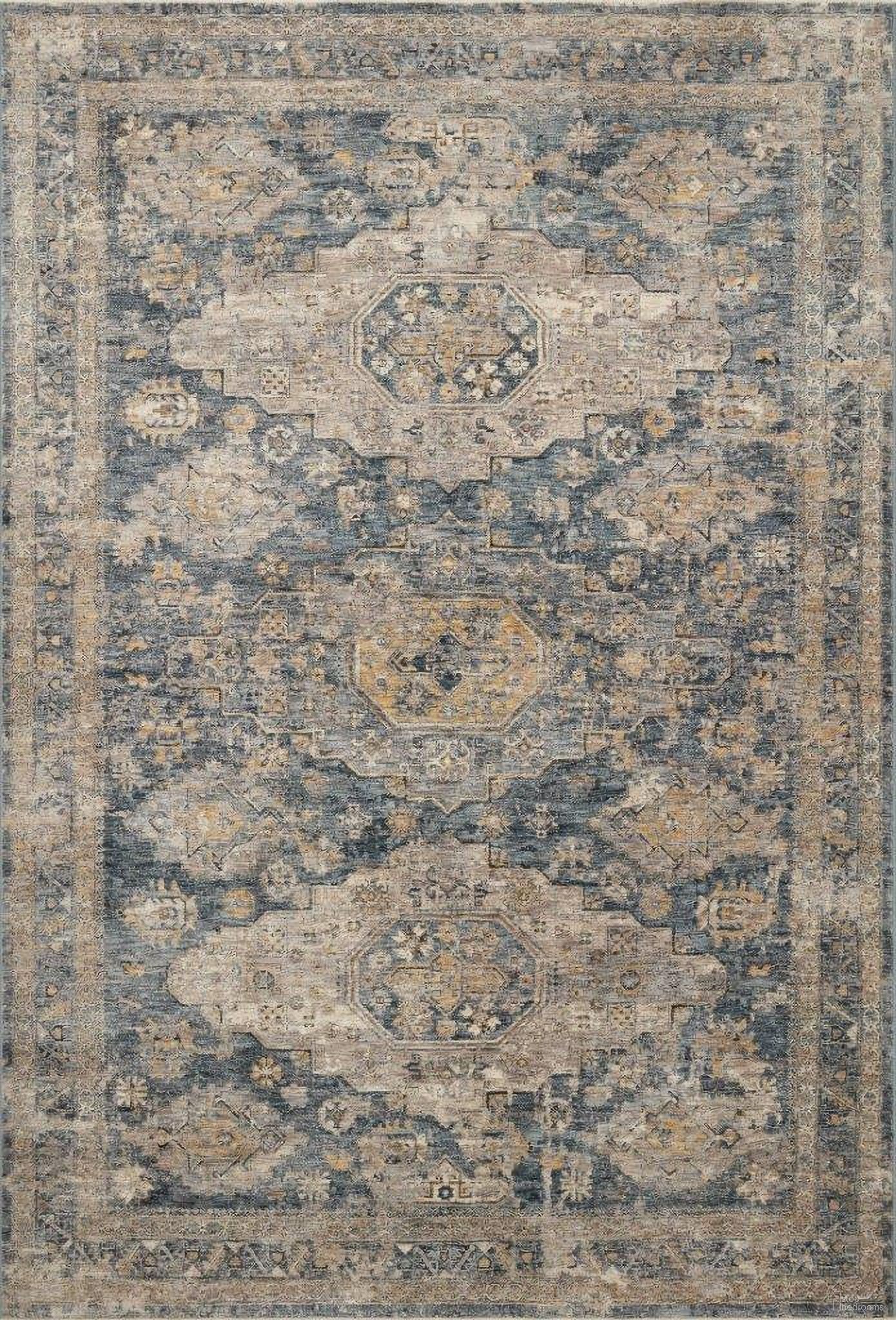 The appearance of Loloi Gaia 7'10" x 10'2" Rug In Denim And Taupe designed by Loloi Rugs in the transitional interior design. This denim piece of furniture was selected by 1StopBedrooms from Gaia Collection to add a touch of cosiness and style into your home. Sku: GAIAGAA-02DETA7AA2. Material: Polyester.