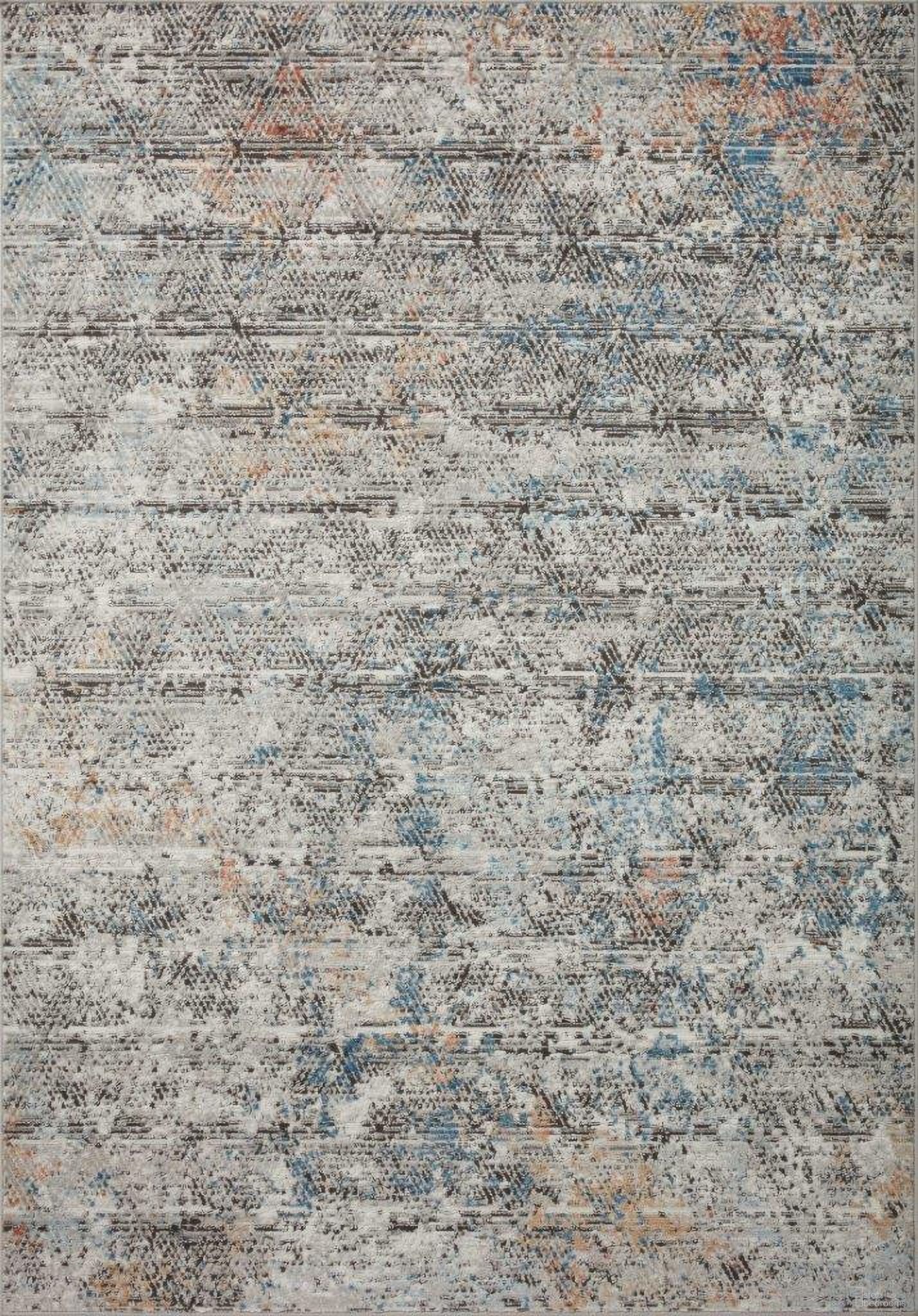 Loloi II Bianca Grey and Multi 18" x 18" Sample Rug