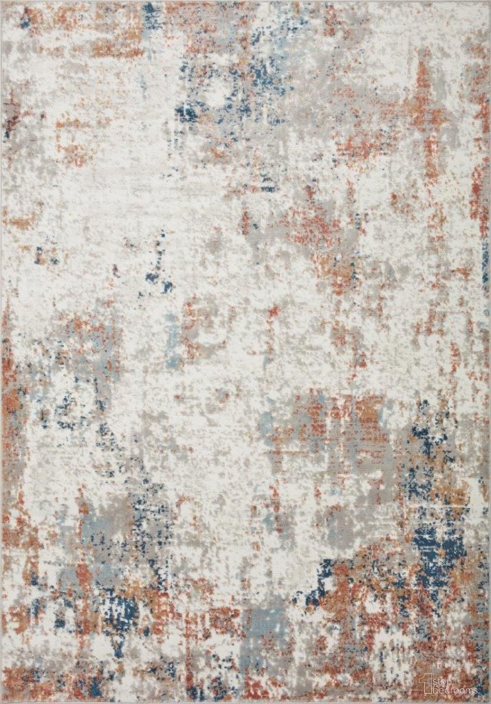 Loloi II Bianca Ivory and Multi 18" x 18" Sample Rug