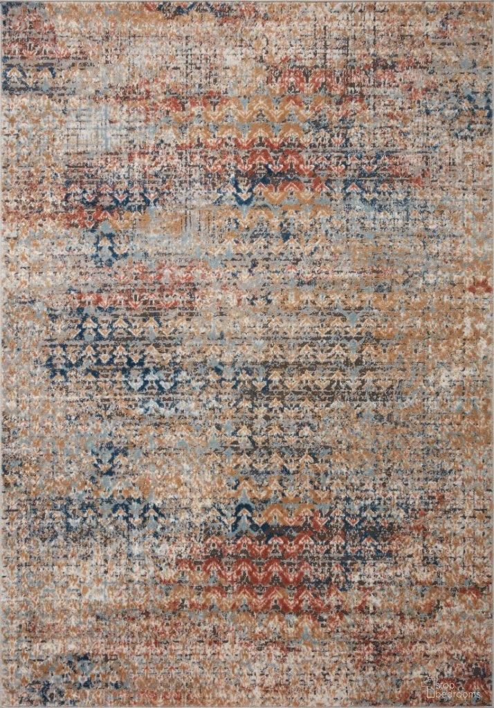 Loloi II Bianca Ocean and Spice 18" x 18" Sample Rug