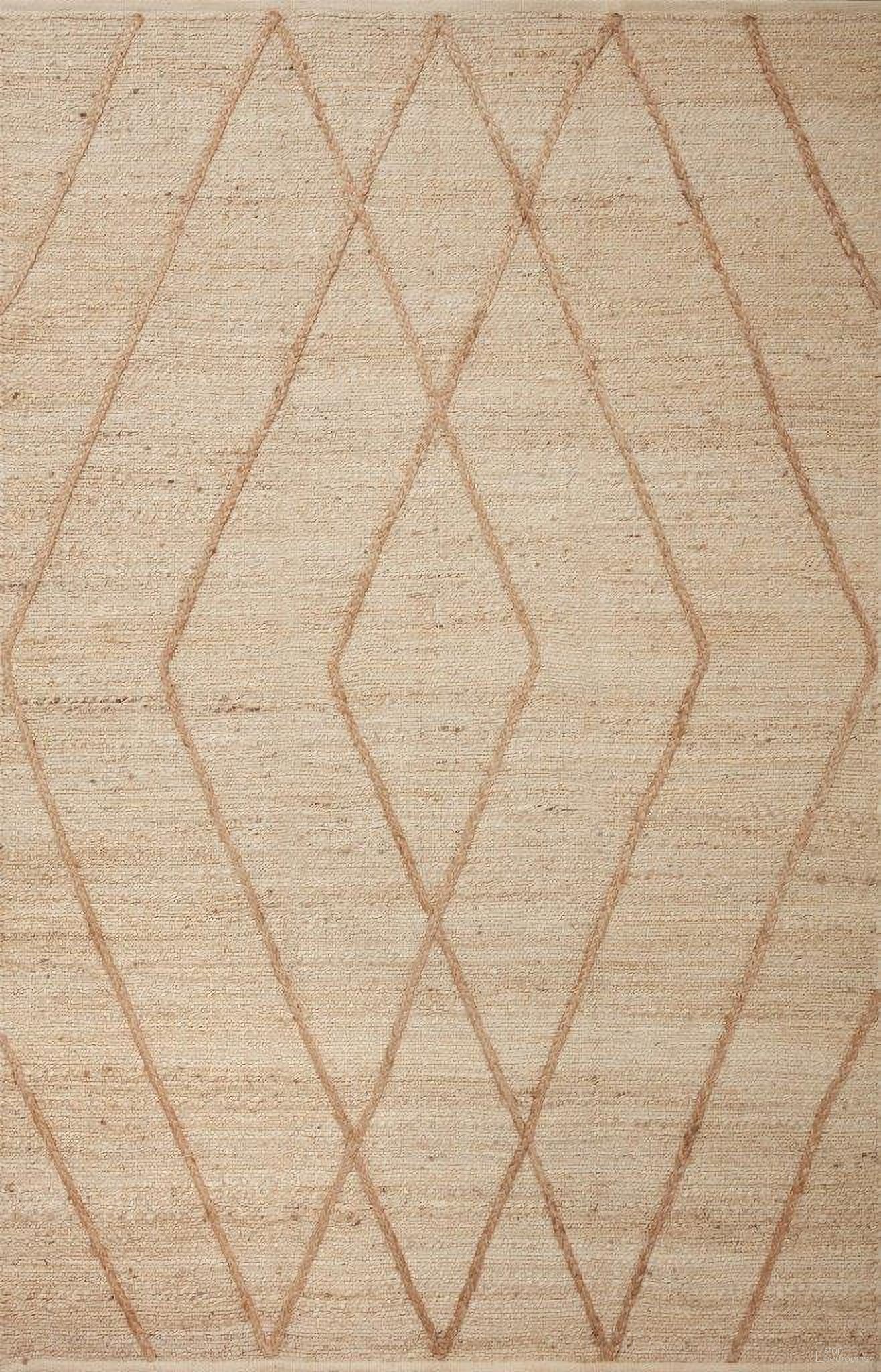 Loloi II Bodhi Ivory and Natural 2'-3" x 3'-9" Accent Rug BODIBOD-02IVNA2339
