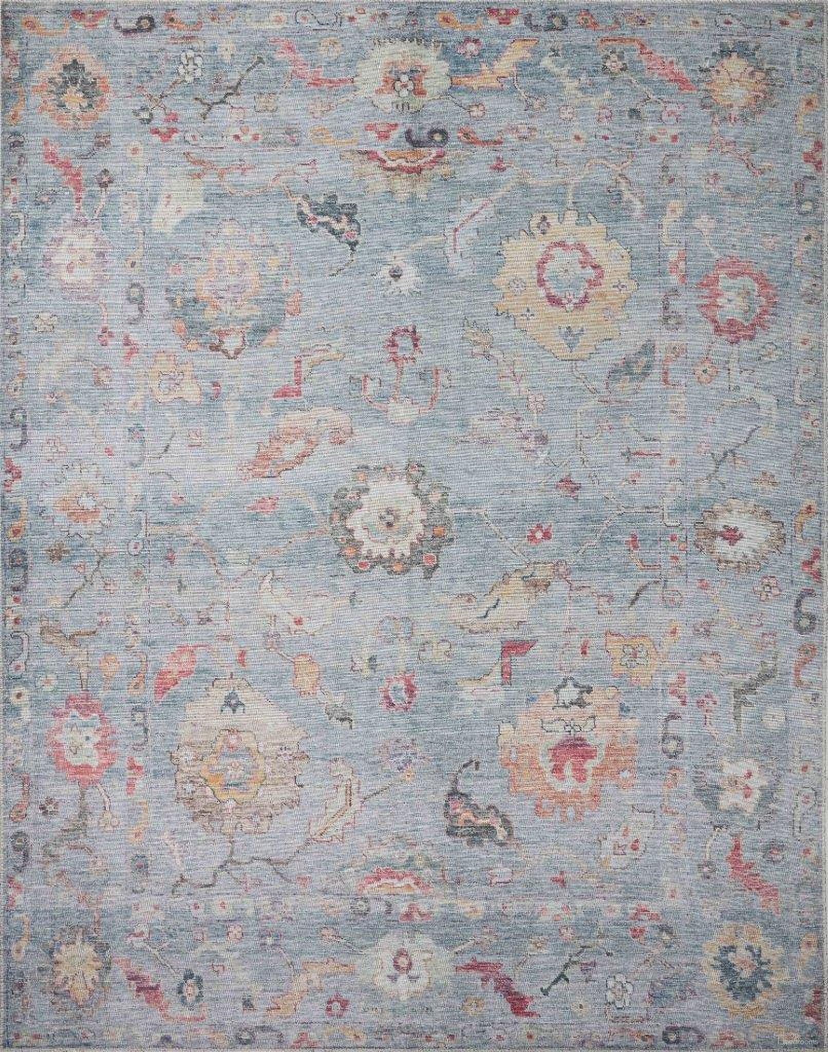 Loloi II Elysium Denim and Multi 2'-3" x 3'-9" Accent Rug