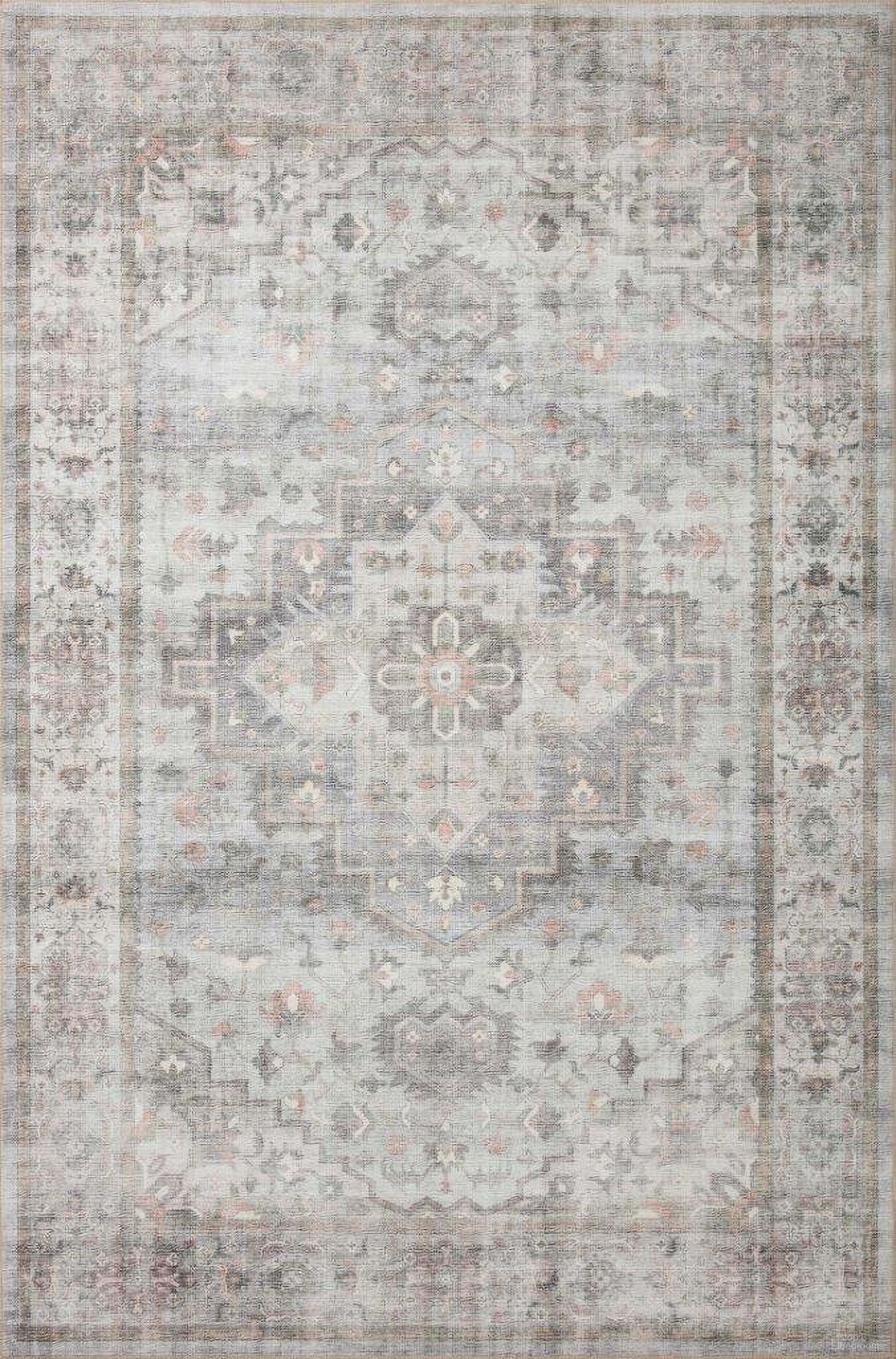The appearance of Loloi II Heidi Dove and Blush 8'-6" x 11'-6" Area Rug designed by Loloi Rugs in the traditional interior design. This dove piece of furniture  was selected by 1StopBedrooms from Heidi Collection to add a touch of cosiness and style into your home. Sku: HEIDHEI-02DVBH86B6. Material: Polyester.