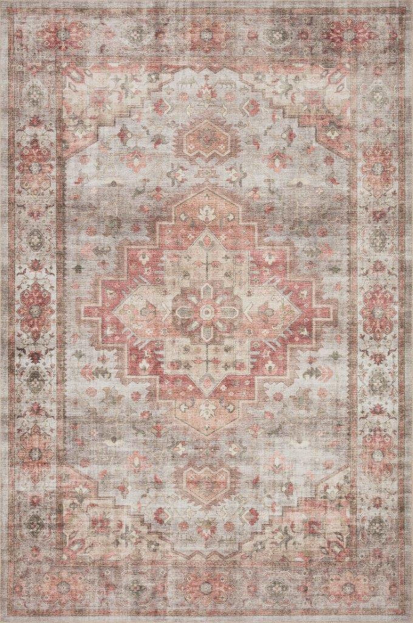 The appearance of Loloi II Heidi Dove and Spice 18" x 18" Sample Rug designed by Loloi Rugs in the traditional interior design. This dove piece of furniture was selected by 1StopBedrooms from Heidi Collection to add a touch of cosiness and style into your home. Sku: HEIDHEI-02DVSQ160S. Material: Polyester.