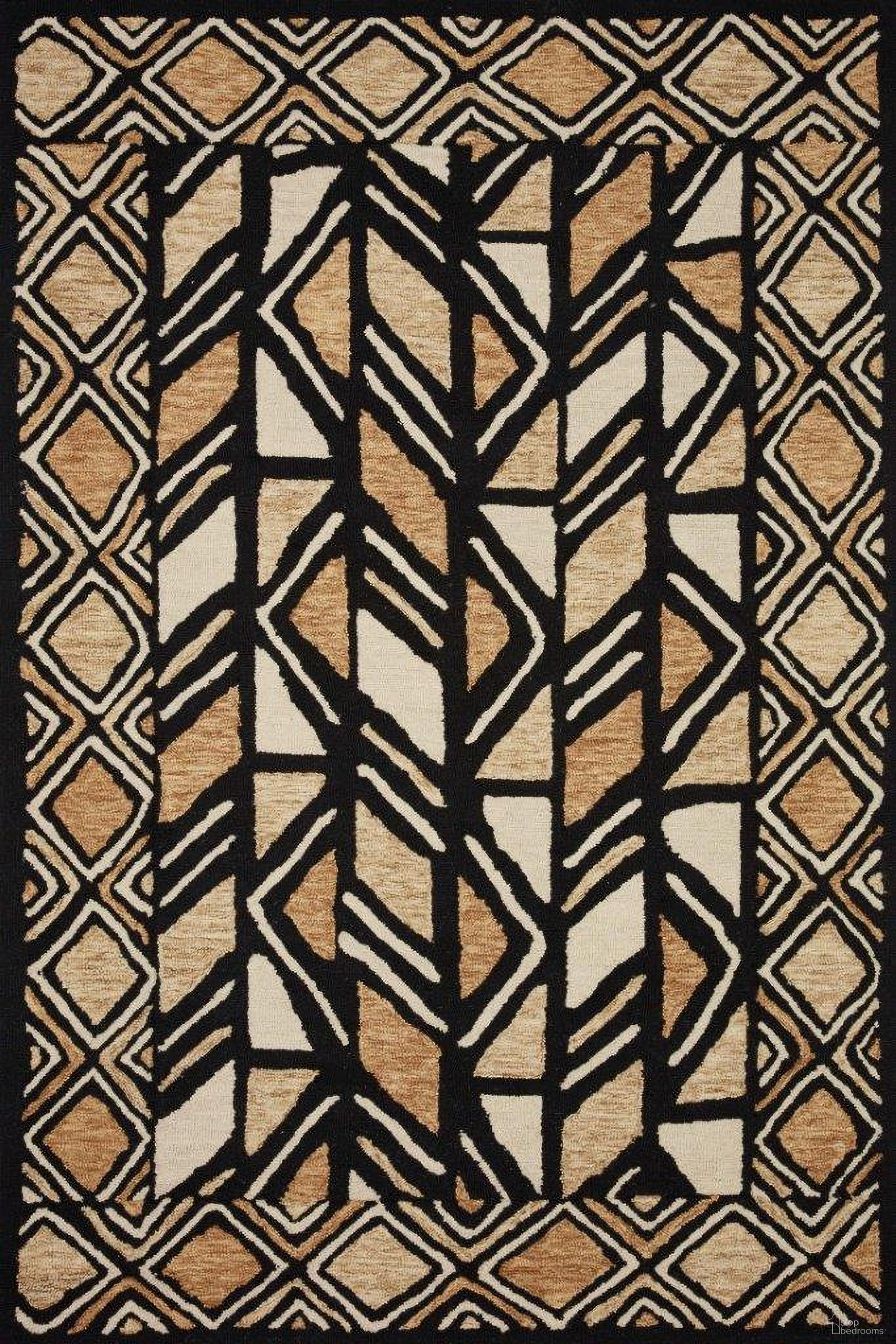 Loloi Nala Rug In Black And Beige NALANAL-01BLBE500R