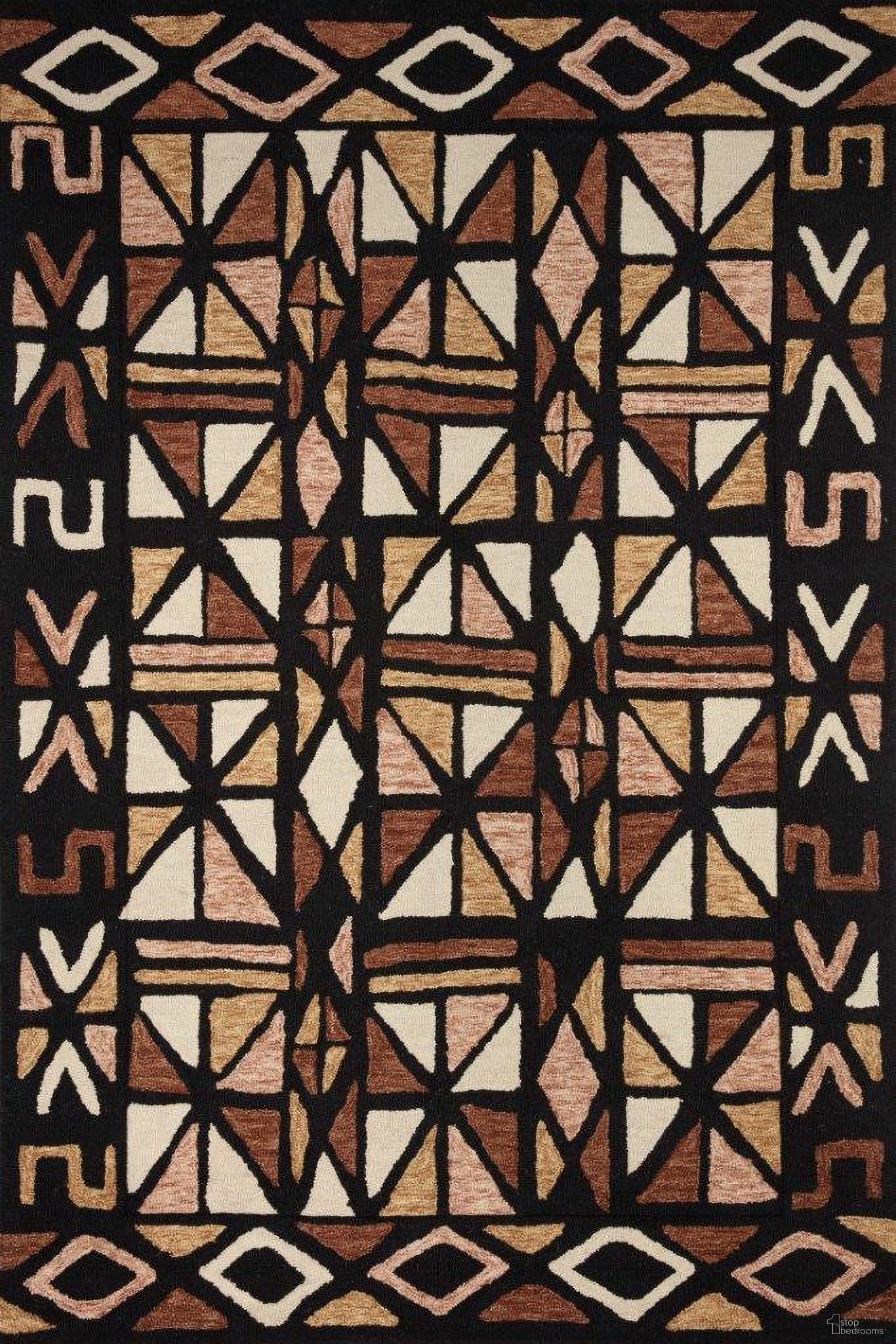 Loloi Nala Rug In Spice And Black NALANAL-05SQBL500R