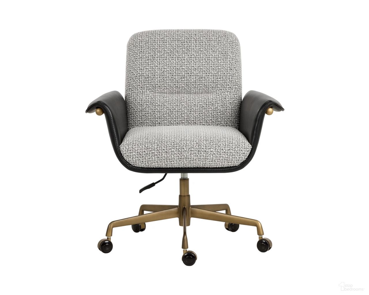 Lomax Office Chair In Helios Check Black and Bravo Black