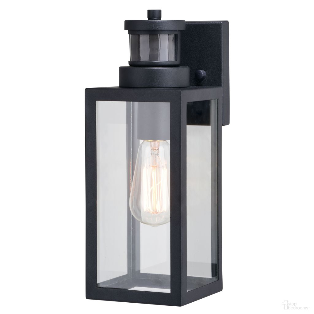 The appearance of Lombard Dualux 4.75 Inch Outdoor Motion Sensor Wall Light In Textured Black designed by Vaxcel in the modern / contemporary interior design. This textured black piece of furniture  was selected by 1StopBedrooms from Lombard Collection to add a touch of cosiness and style into your home. Sku: T0736. Material: Steel.