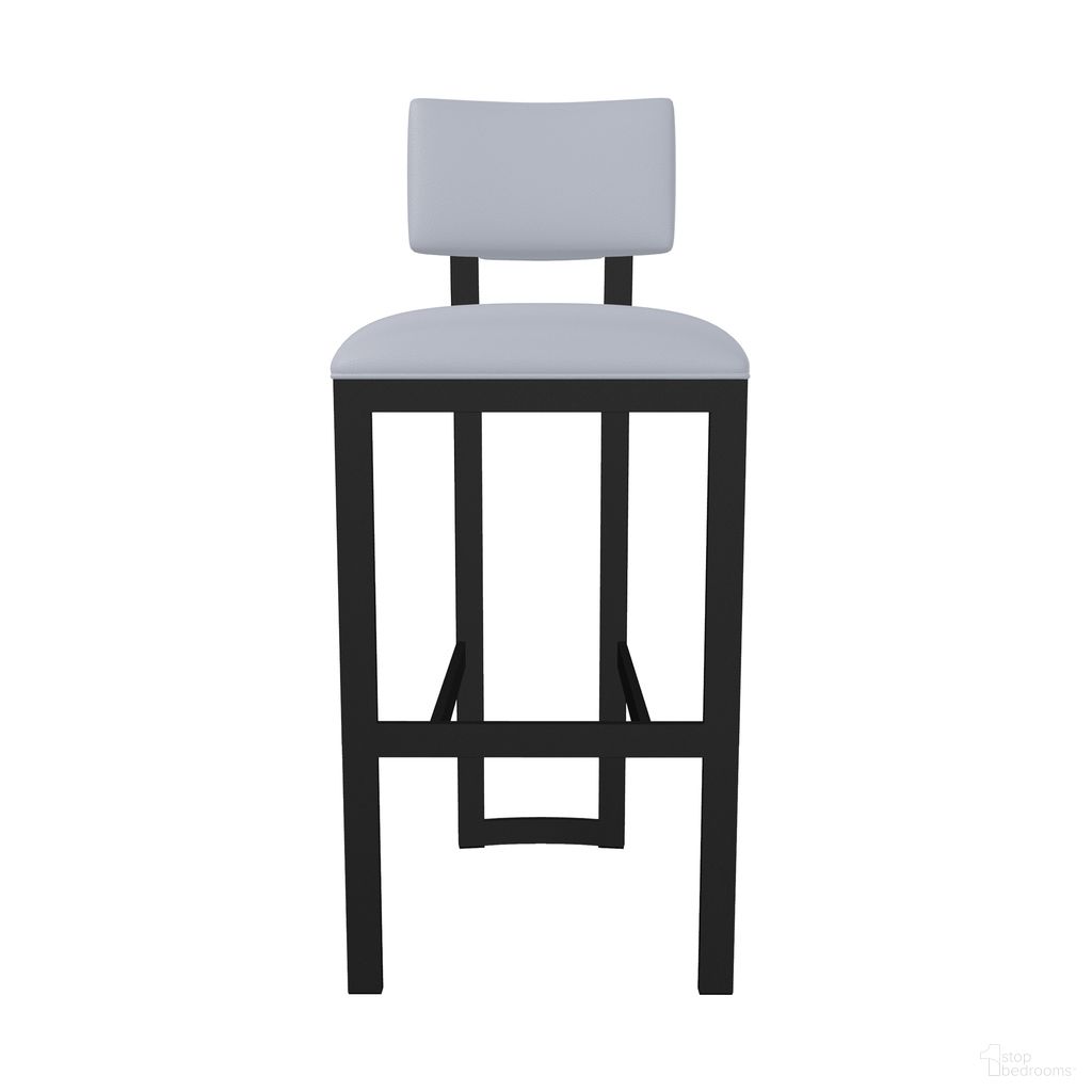 The appearance of London 30 Inch Bar Height Stool In Sable Onyx and Charcoal Gray designed by Wesley Allen in the modern / contemporary interior design. This sable onyx/charcoal gray piece of furniture  was selected by 1StopBedrooms from London Collection to add a touch of cosiness and style into your home. Sku: B258H30-XS-MB-DST. Material: Metal.