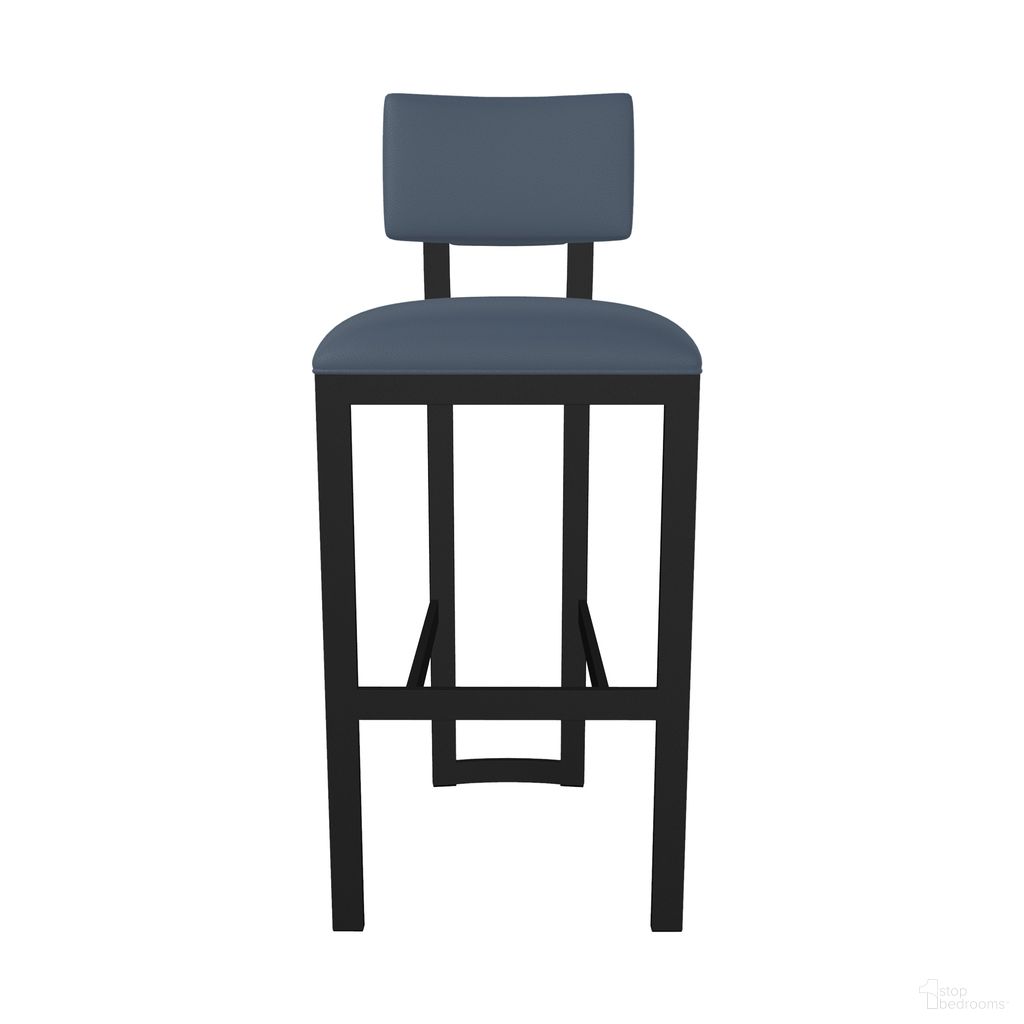 The appearance of London 30 Inch Bar Height Stool In Sable Onyx and Midnight Blue designed by Wesley Allen in the modern / contemporary interior design. This sable onyx/midnight blue piece of furniture was selected by 1StopBedrooms from London Collection to add a touch of cosiness and style into your home. Sku: B258H30-XS-MB-DWB. Material: Metal.