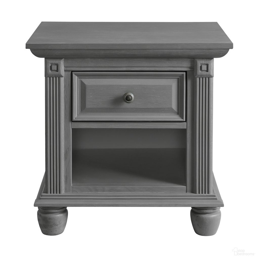 The appearance of London Lane 1 Drawer Nightstand In Arctic Gray designed by Oxford Baby in the modern / contemporary interior design. This arctic gray piece of furniture was selected by 1StopBedrooms from London Lane Collection to add a touch of cosiness and style into your home. Sku: 11022210. Material: Wood.