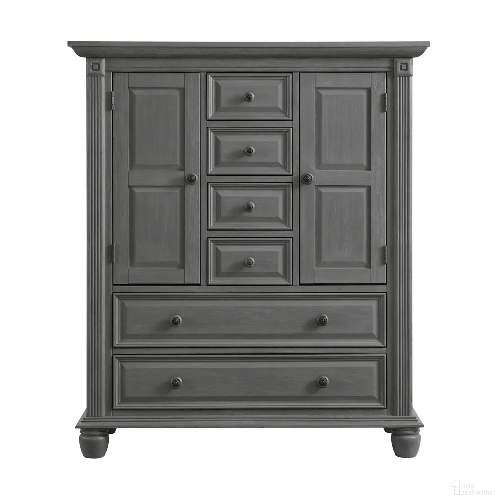 The appearance of London Lane Chifferobe In Arctic Gray designed by Oxford Baby in the modern / contemporary interior design. This arctic gray piece of furniture was selected by 1StopBedrooms from London Lane Collection to add a touch of cosiness and style into your home. Sku: 11045210. Material: Wood.