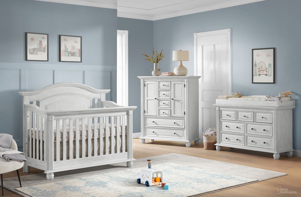 The appearance of London Lane Convertible Kids Bedroom Set In Vintage White designed by Oxford Baby in the modern / contemporary interior design. This vintage white piece of furniture was selected by 1StopBedrooms from London Lane Collection to add a touch of cosiness and style into your home. Sku: 11011411;11022411. Material: Wood.