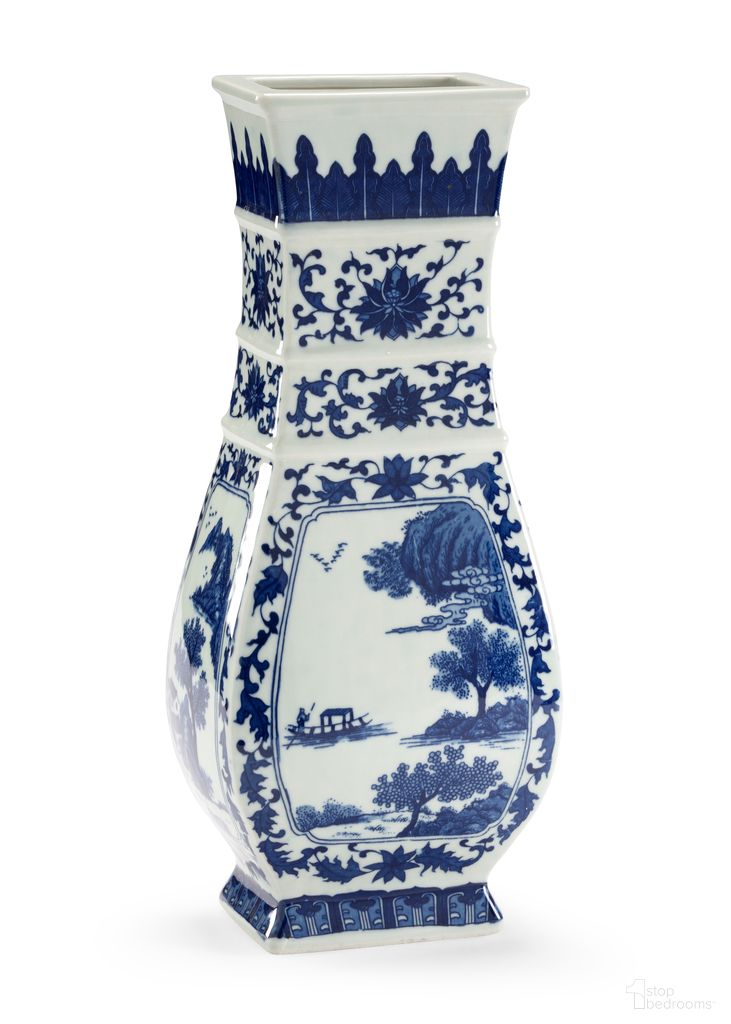 Londonderry Vase In Blue and Cream