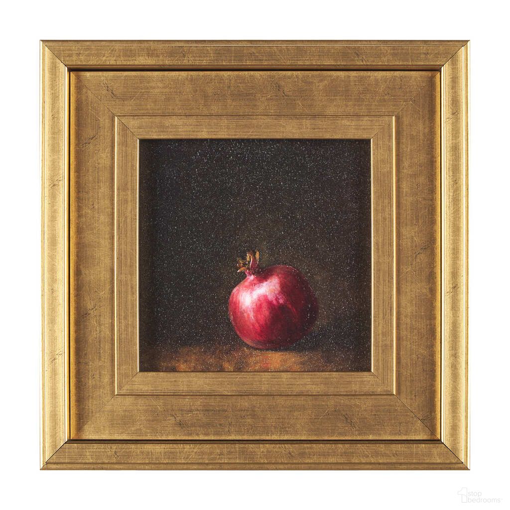 Lonely Pomegranate Wall Art In Dark Brown and Red
