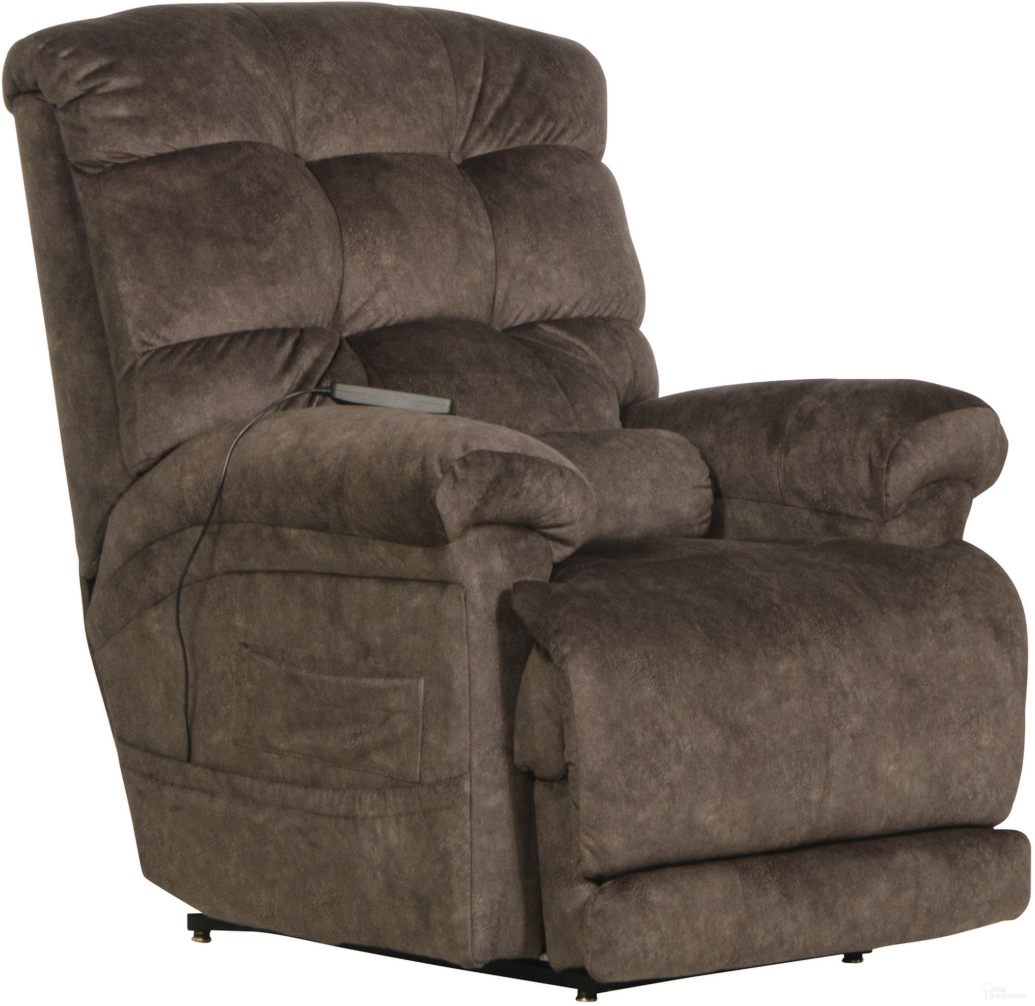 The appearance of Longevity Dual Motor Power Lift Recliner In Chocolate designed by Catnapper in the traditional interior design. This chocolate piece of furniture  was selected by 1StopBedrooms from Longevity Collection to add a touch of cosiness and style into your home. Sku: 4892179229279229. Material: Fabric.