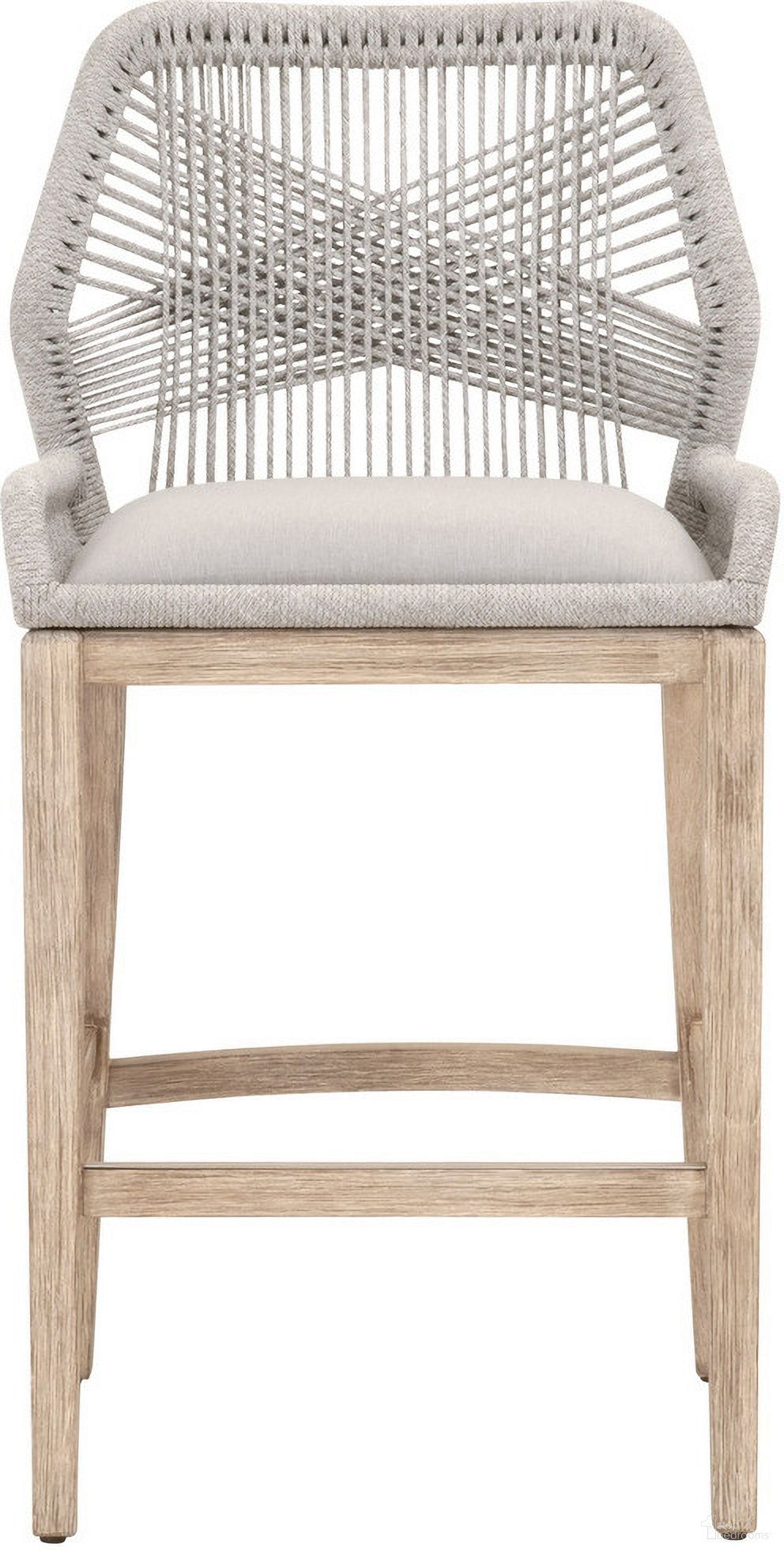 The appearance of Woven Loom Barstool In Taupe and Natural Gray designed by Essentials For Living in the transitional interior design. This taupe/natural gray piece of furniture was selected by 1StopBedrooms from Woven Collection to add a touch of cosiness and style into your home. Sku: 6808BS.WTA/PUM/NG. Material: Mahogany.