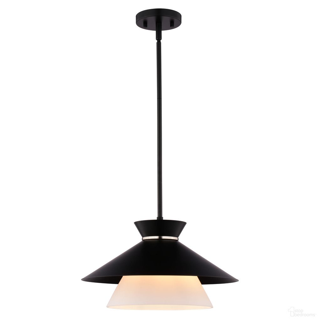 Loomis 15 Inch 1 Light Pendant In Matte Black