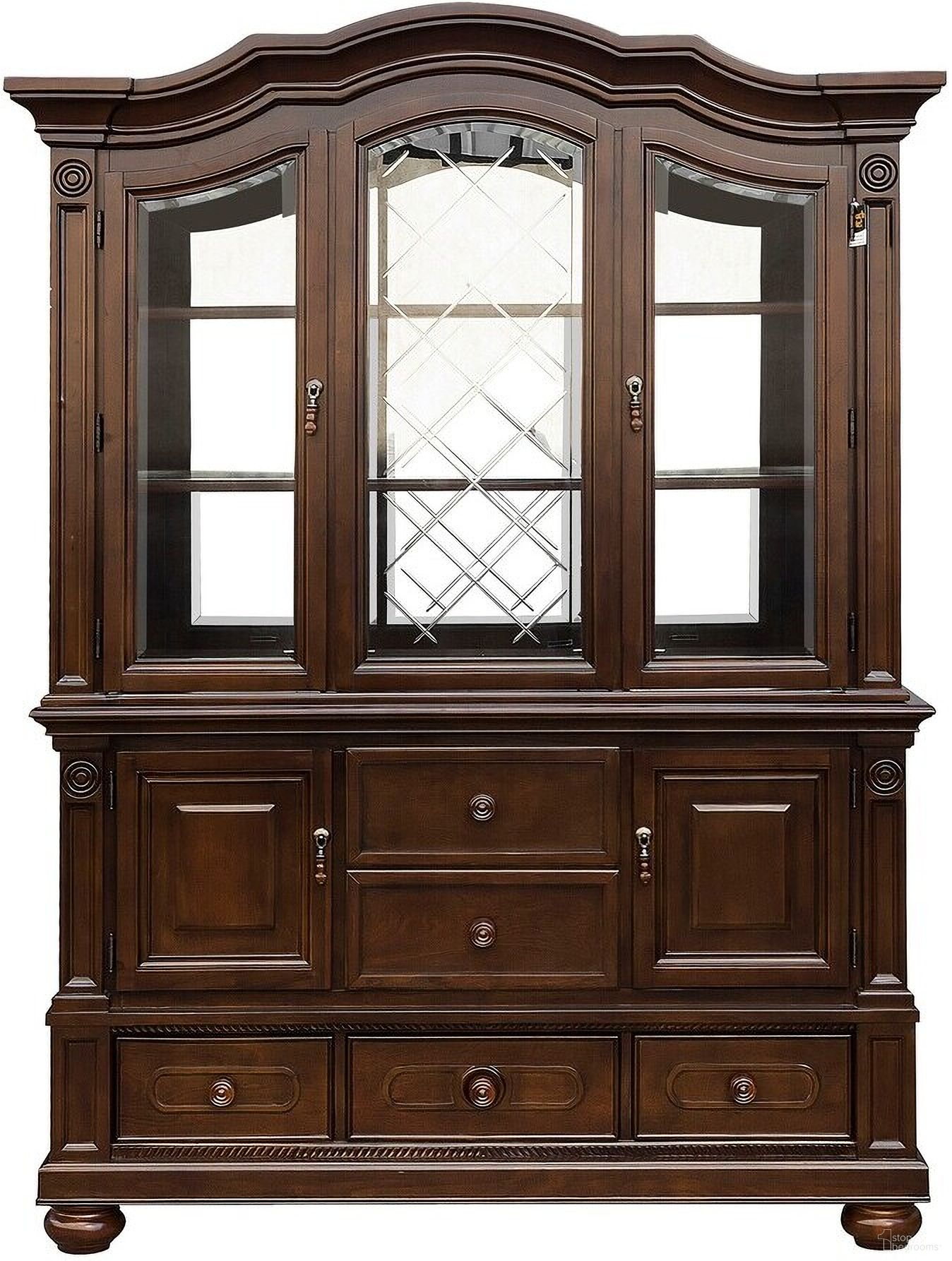 The appearance of Lordsburg Buffet & Hutch In Cherry Brown designed by Homelegance in the traditional interior design. This cherry brown piece of furniture was selected by 1StopBedrooms from Lordsburg Collection to add a touch of cosiness and style into your home. Sku: 5473-50;5473-55. Material: Wood.