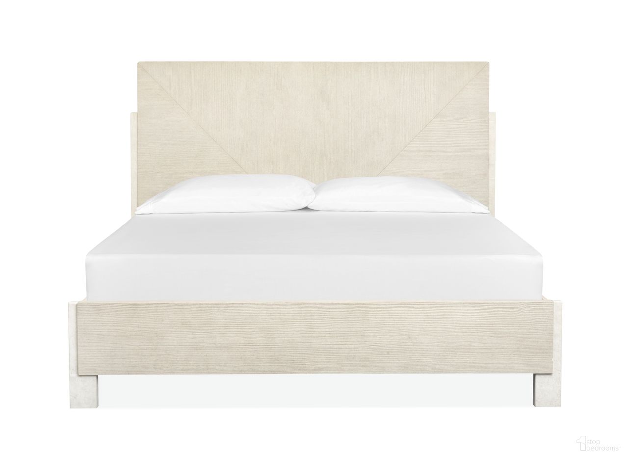 The appearance of Lorelei California King Panel Bed In Misty Cloud designed by Magnussen in the transitional interior design. This misty cloud piece of furniture was selected by 1StopBedrooms from Lorelei Collection to add a touch of cosiness and style into your home. Sku: B5893-64H;B5893-64F;B5893-74R. Bed Type: Panel Bed. Bed Size: California King. Material: Pine Veneer.