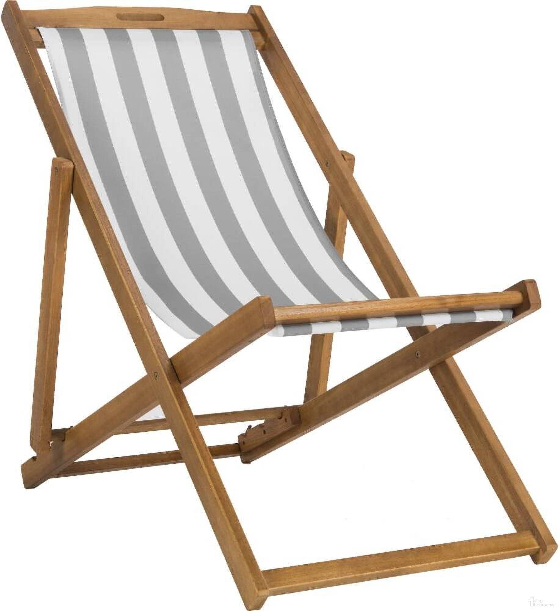 The appearance of Loren Grey and White Striped Foldable Sling Chair Set of 2 designed by Safavieh in the modern / contemporary interior design. This gray and white piece of furniture was selected by 1StopBedrooms from Loren Collection to add a touch of cosiness and style into your home. Sku: PAT7040B-SET2. Material: Steel.