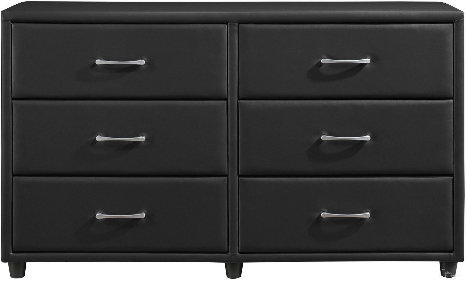 The appearance of Lorenzi Black Dresser designed by Homelegance in the modern / contemporary interior design. This black piece of furniture  was selected by 1StopBedrooms from Lorenzi Collection to add a touch of cosiness and style into your home. Sku: 2220-5. Material: Vinyl.