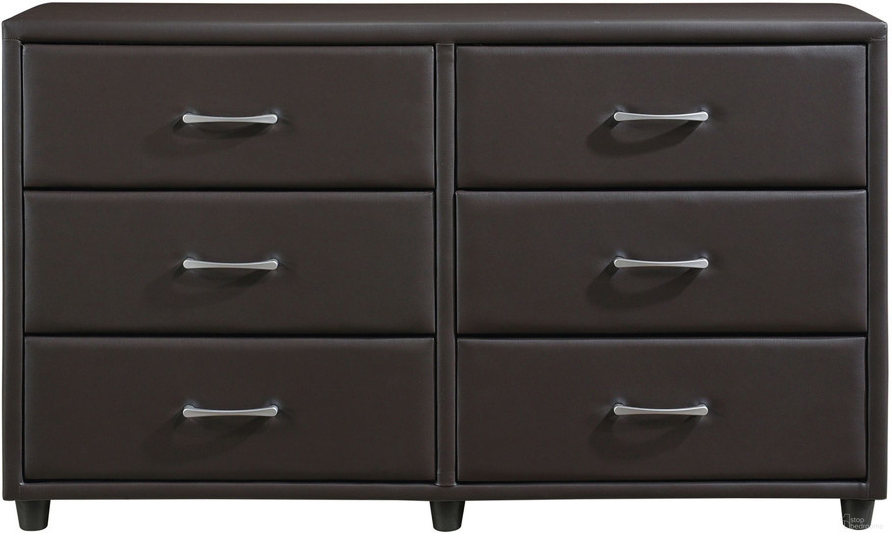 The appearance of Lorenzi Dark Brown Dresser designed by Homelegance in the modern / contemporary interior design. This brown piece of furniture was selected by 1StopBedrooms from Lorenzi Collection to add a touch of cosiness and style into your home. Sku: 2220DBR-5. Material: Wood.