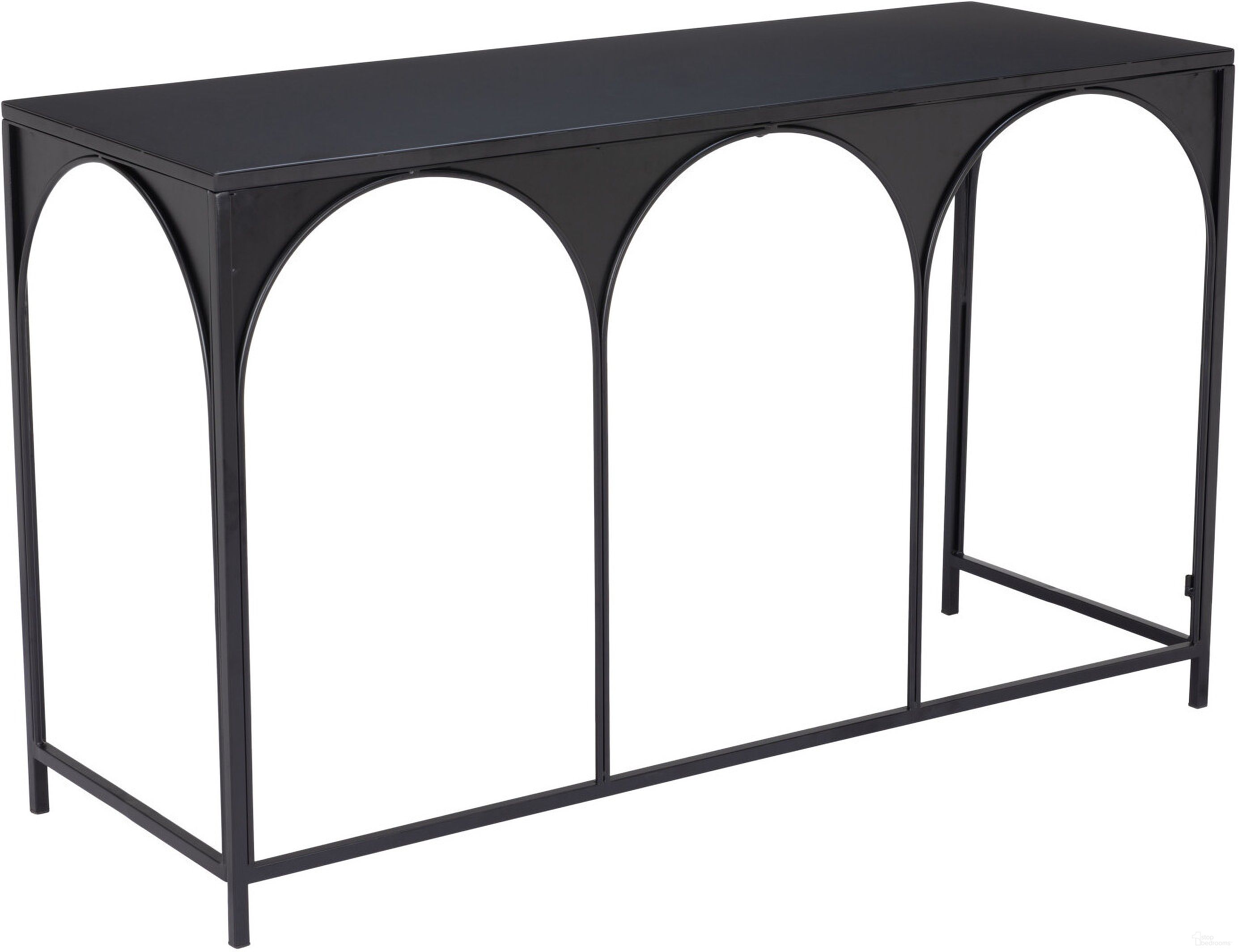 The appearance of Loriet Console Table In Black designed by Zuo Modern in the modern / contemporary interior design. This black piece of furniture was selected by 1StopBedrooms from Loriet Collection to add a touch of cosiness and style into your home. Sku: 109837. Material: Steel.