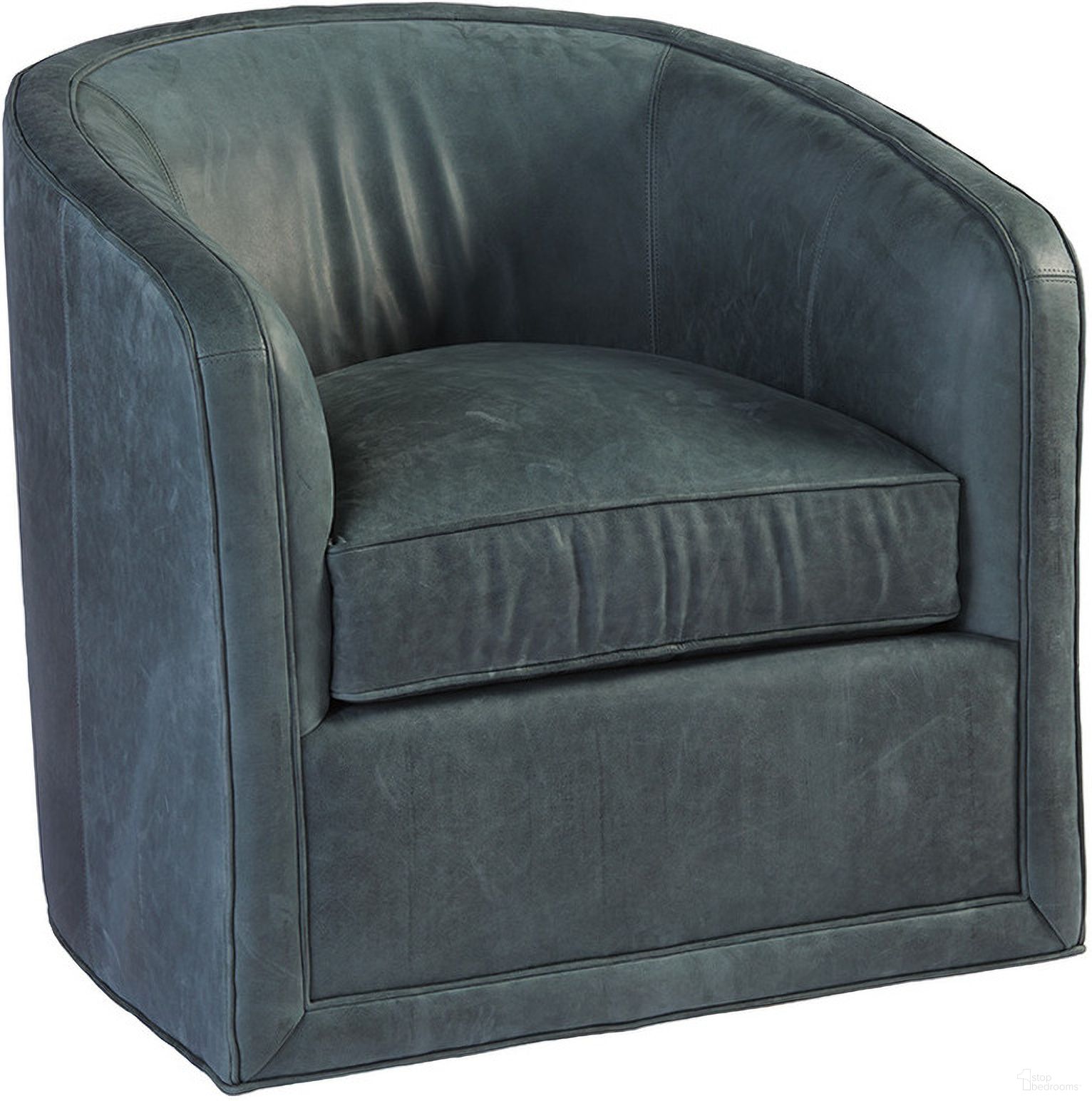 The appearance of Los Altos Colton Leather Swivel Chair In Dark Blue designed by Tommy Bahama in the transitional interior design. This dark blue piece of furniture was selected by 1StopBedrooms from Los Altos Collection to add a touch of cosiness and style into your home. Sku: LL7277-11SW-40. Material: Leather.