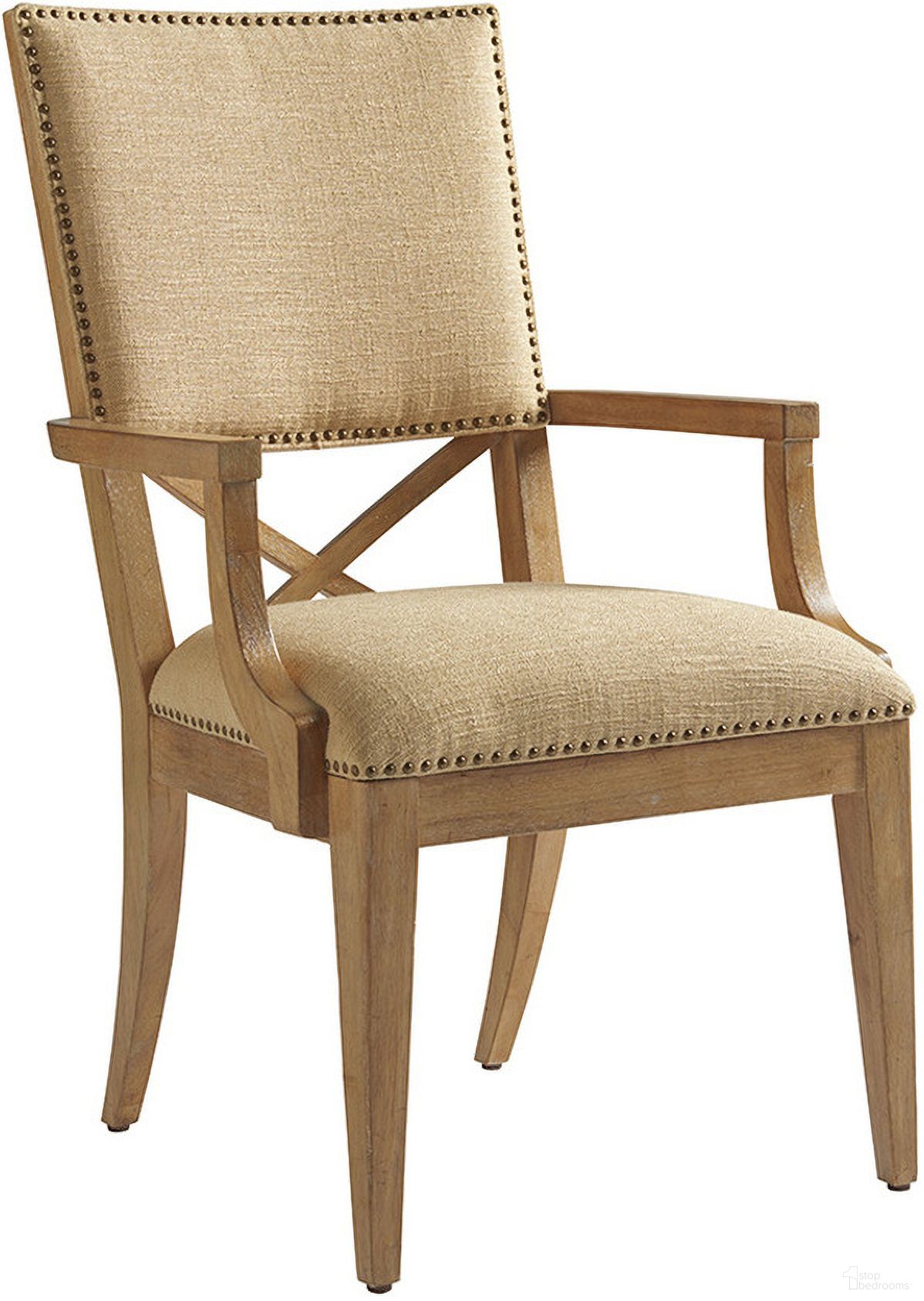 The appearance of Los Altos Alderman Upholstered Arm Chair Set of 2 In Newcastle designed by Tommy Bahama in the traditional interior design. This newcastle piece of furniture was selected by 1StopBedrooms from Los Altos Collection to add a touch of cosiness and style into your home. Sku: 566-881-01. Material: Metal. Chair Type: Arm Chair.