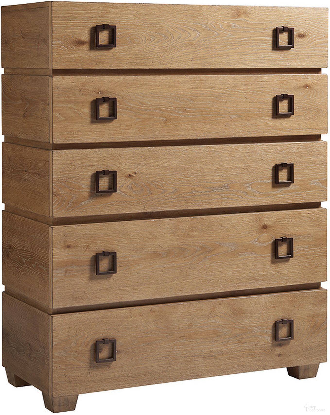 The appearance of Los Altos Carnaby Drawer Chest In Newcastle designed by Tommy Bahama in the modern / contemporary interior design. This newcastle piece of furniture was selected by 1StopBedrooms from Los Altos Collection to add a touch of cosiness and style into your home. Sku: 566-307. Material: Metal.